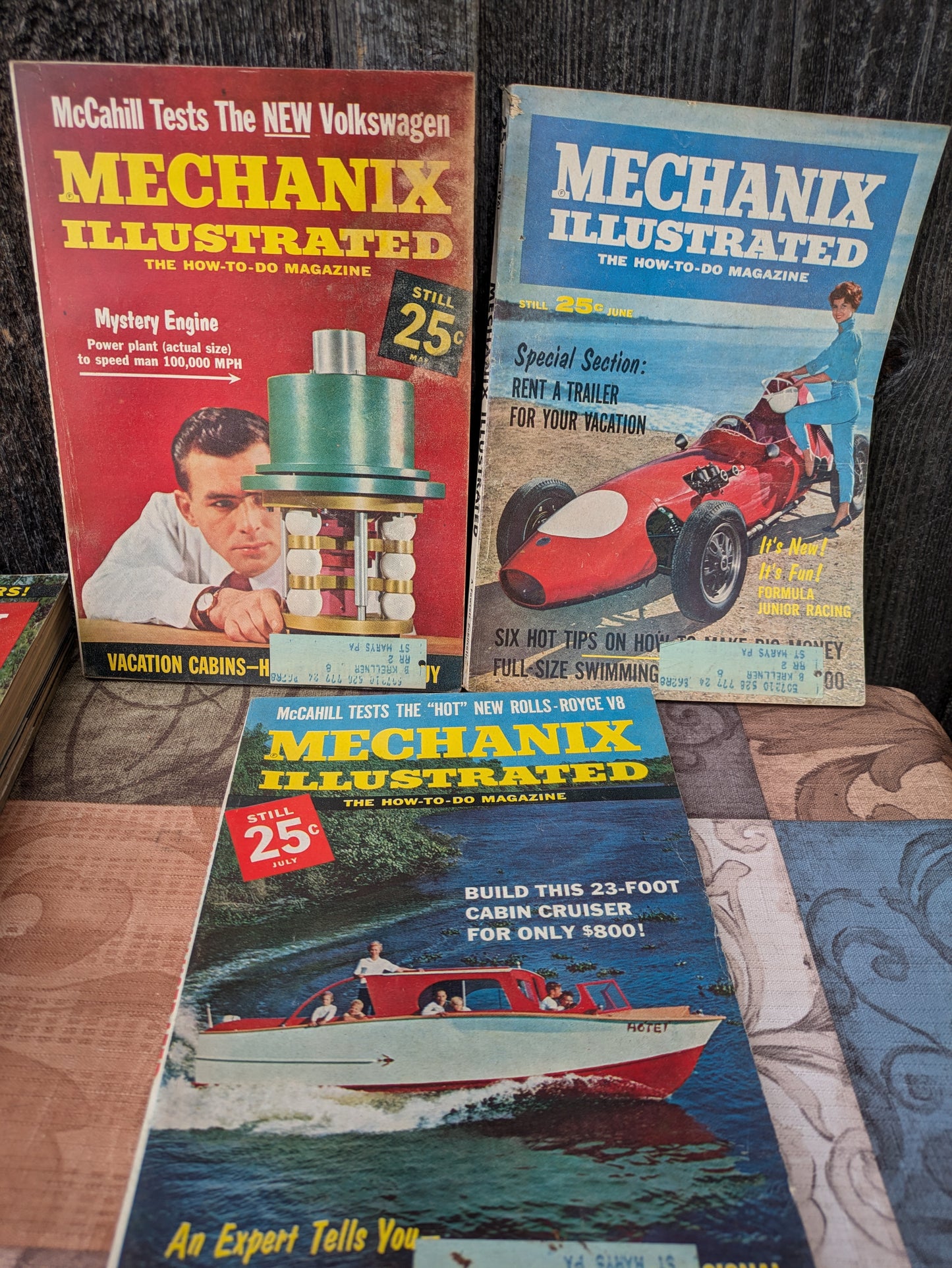 Set of 11 Vintage Mechanix Illustrated Magazines from 1961