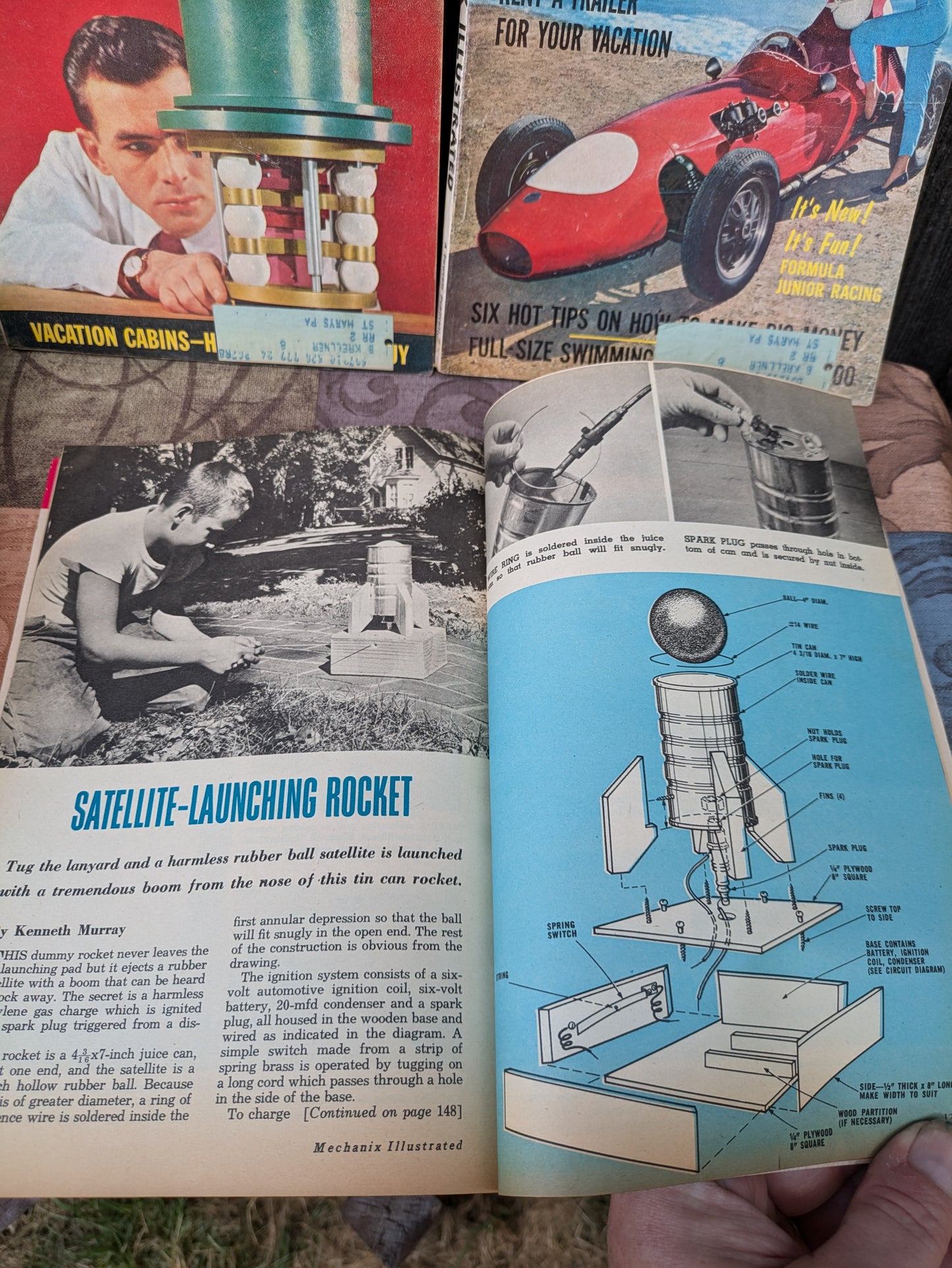 Set of 11 Vintage Mechanix Illustrated Magazines from 1961