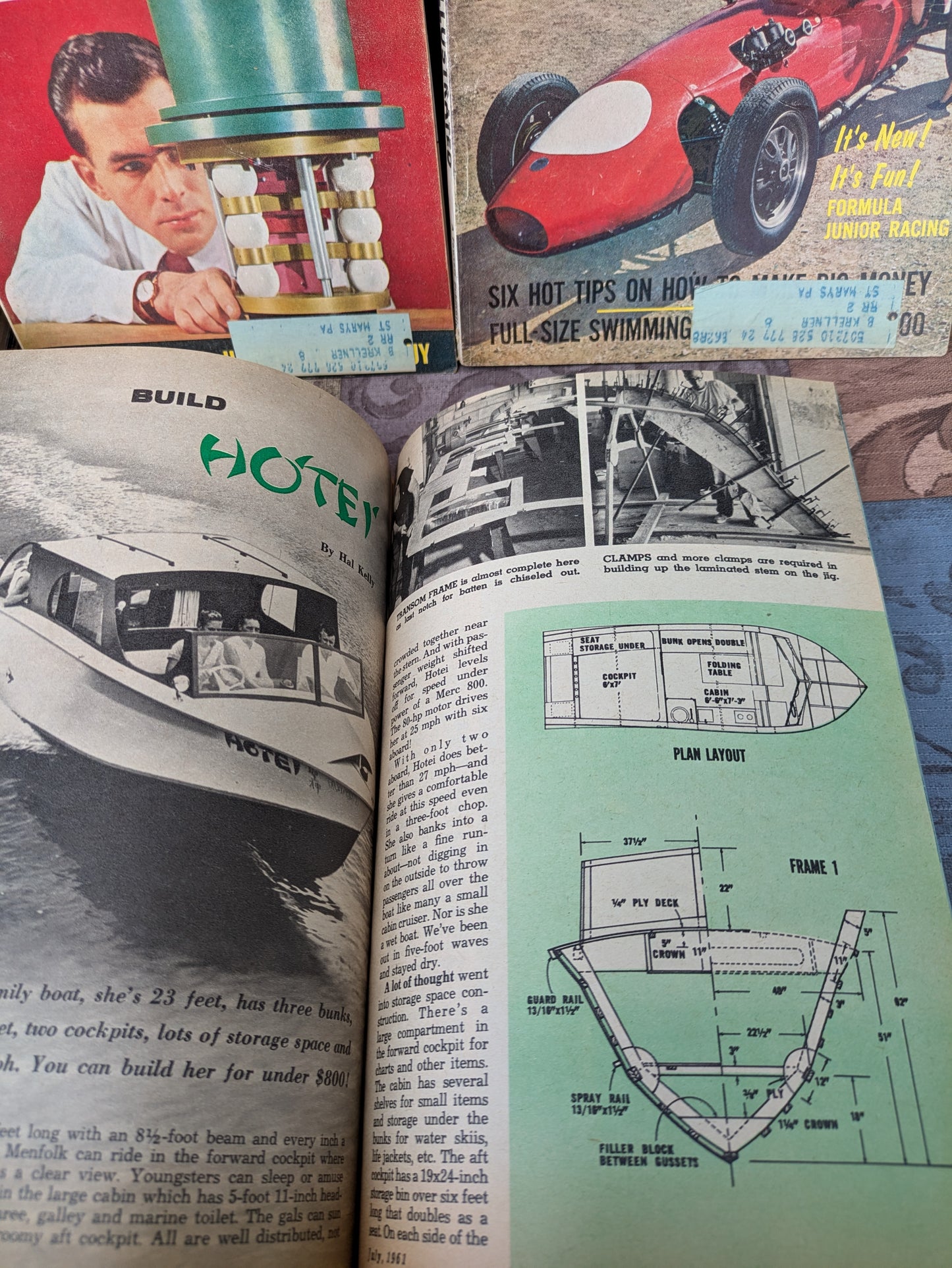Set of 11 Vintage Mechanix Illustrated Magazines from 1961