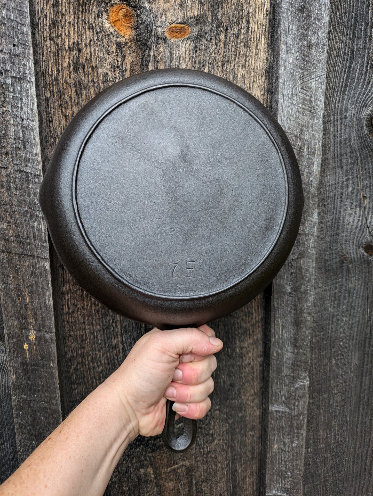 Vintage BSR Red Mountain #7 Cast Iron Skillet