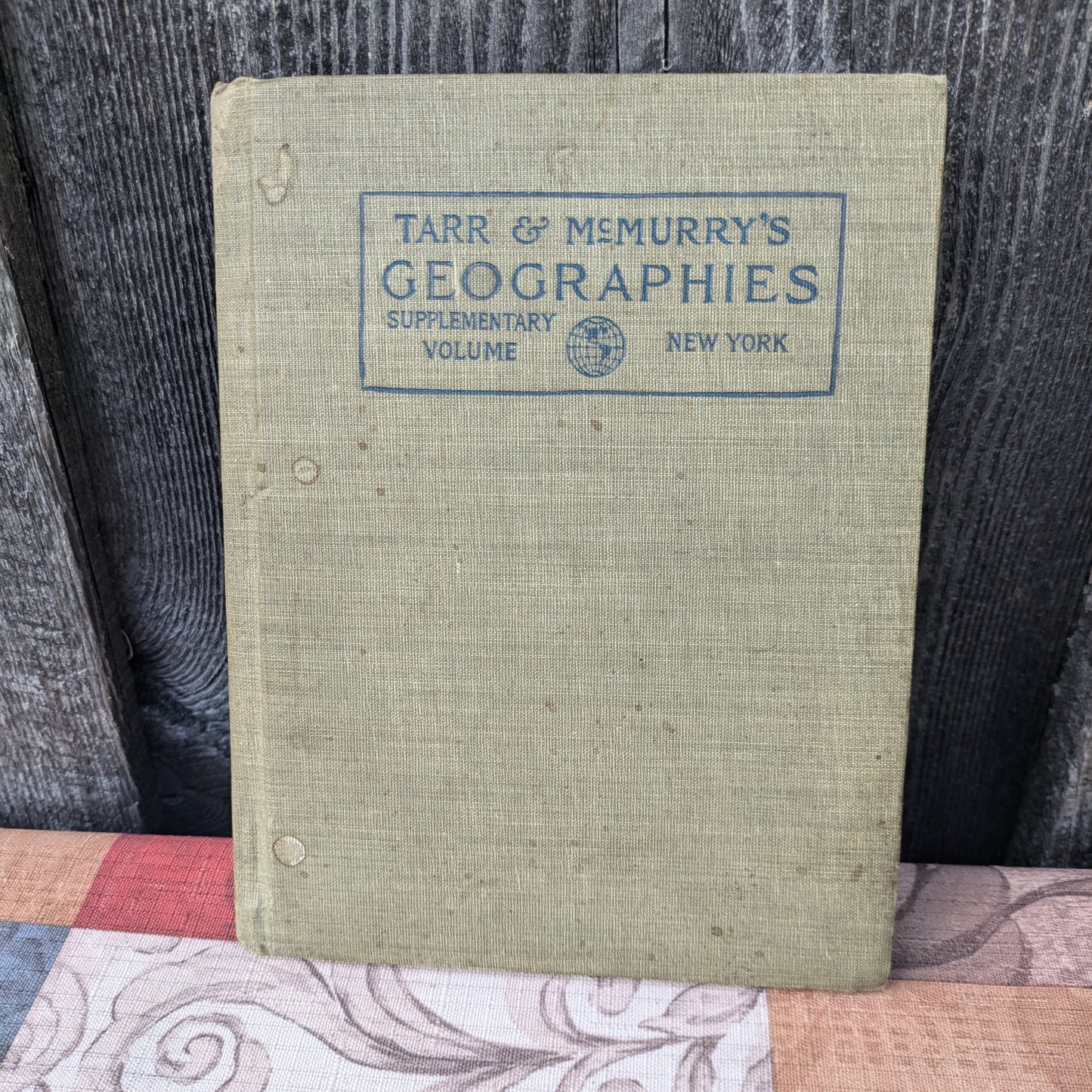 Antique 1901 Tarr & McMurray's Geographies, New York Supplementary Volume.
