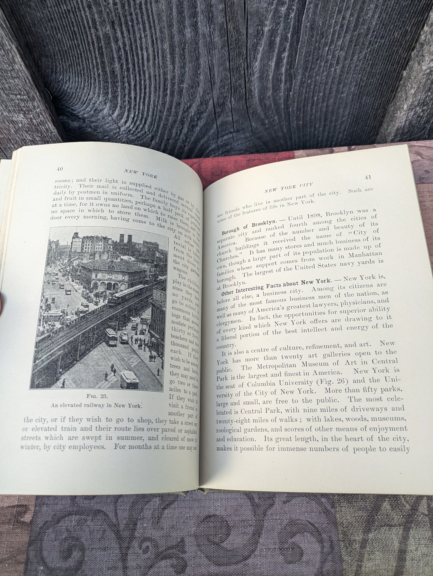 Antique 1901 Tarr & McMurray's Geographies, New York Supplementary Volume.