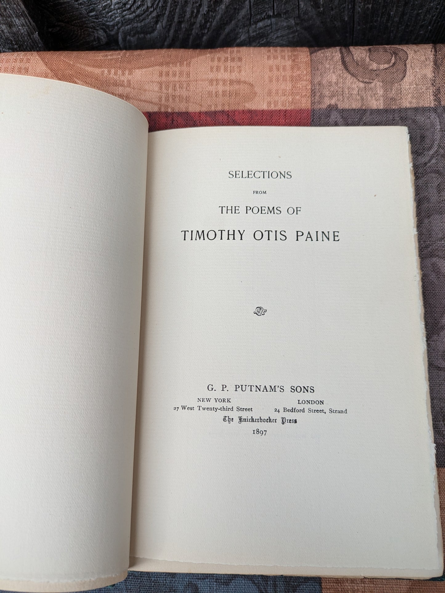 Poems of Timothy Otis Paine, 1897 First Edition
