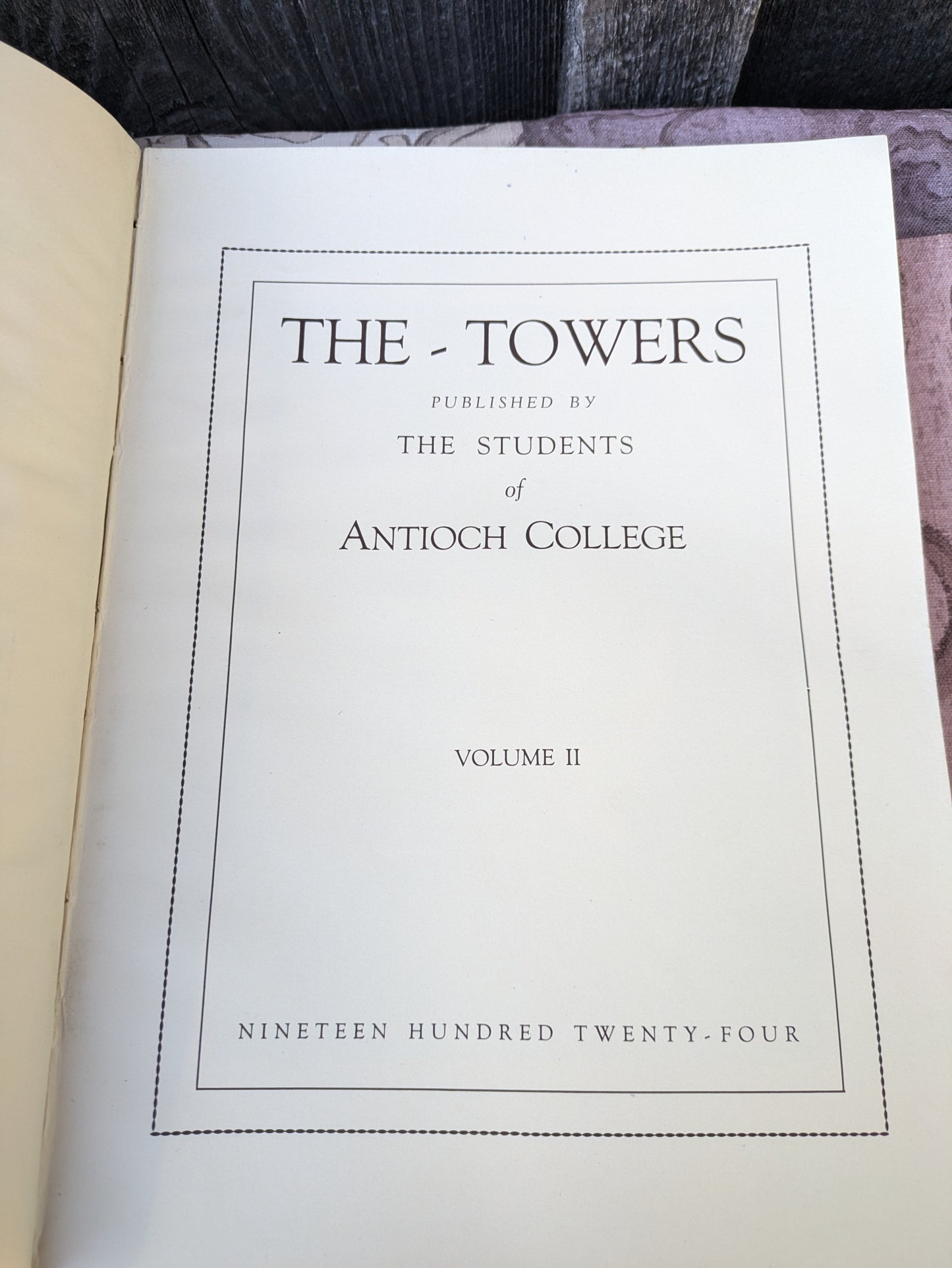 Set of 3 Vintage Antioch College Yearbooks The Towers 1924, 1925 & 1926