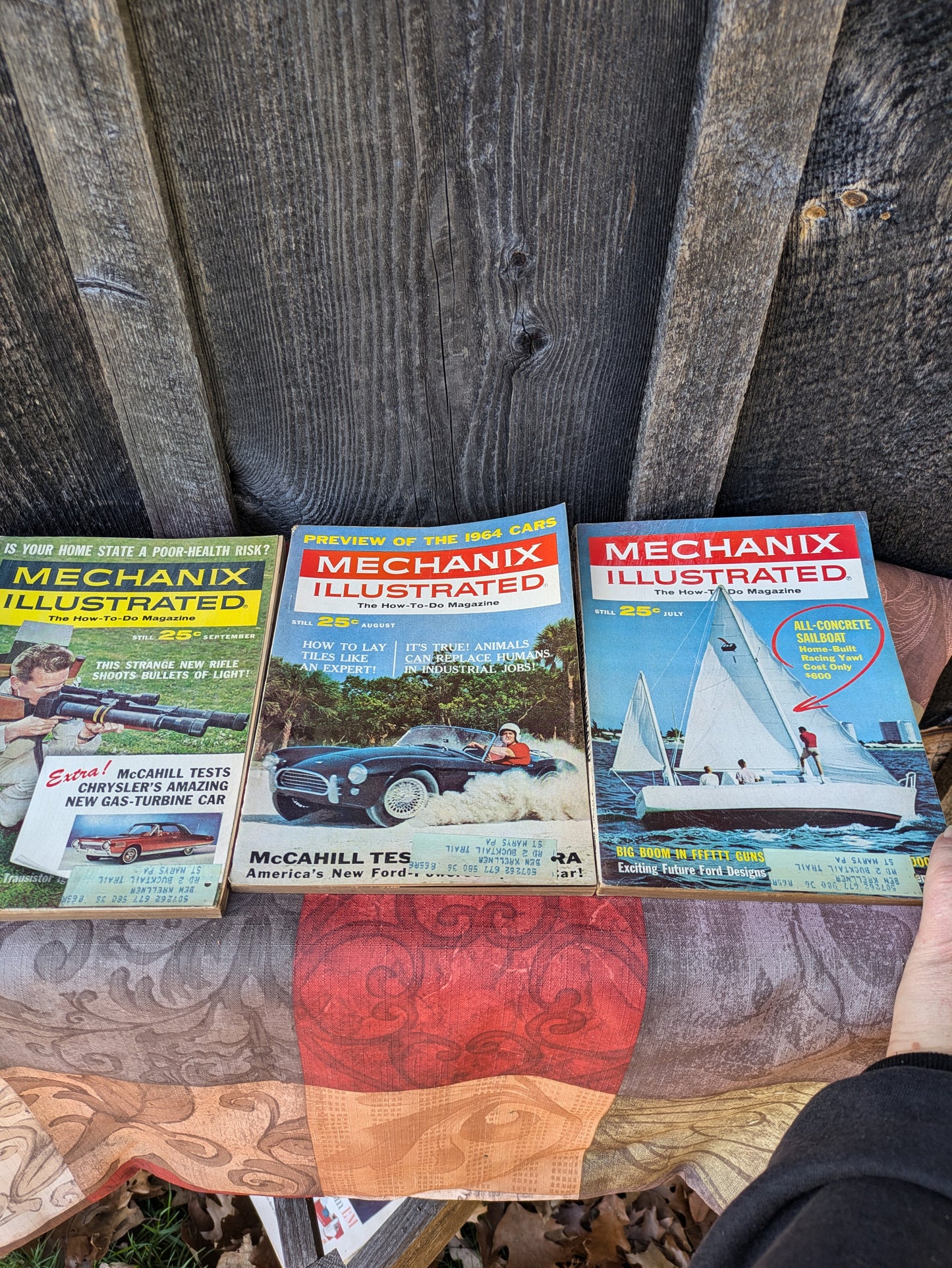 Set of 11 Vintage Mechanix Illustrated Magazines from 1963