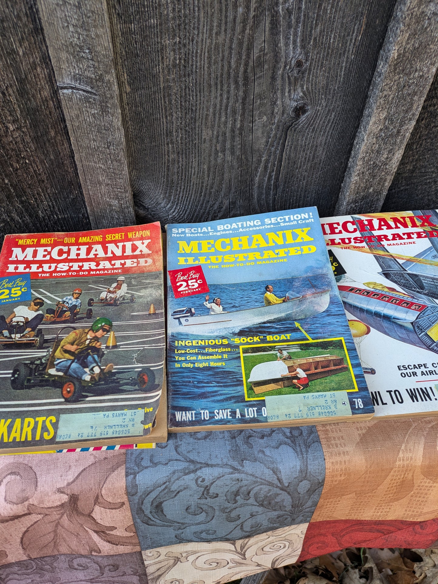 Set of 11 Vintage 1960 Mechanix Illustrated Magazines- Cars, DIY Projects and More