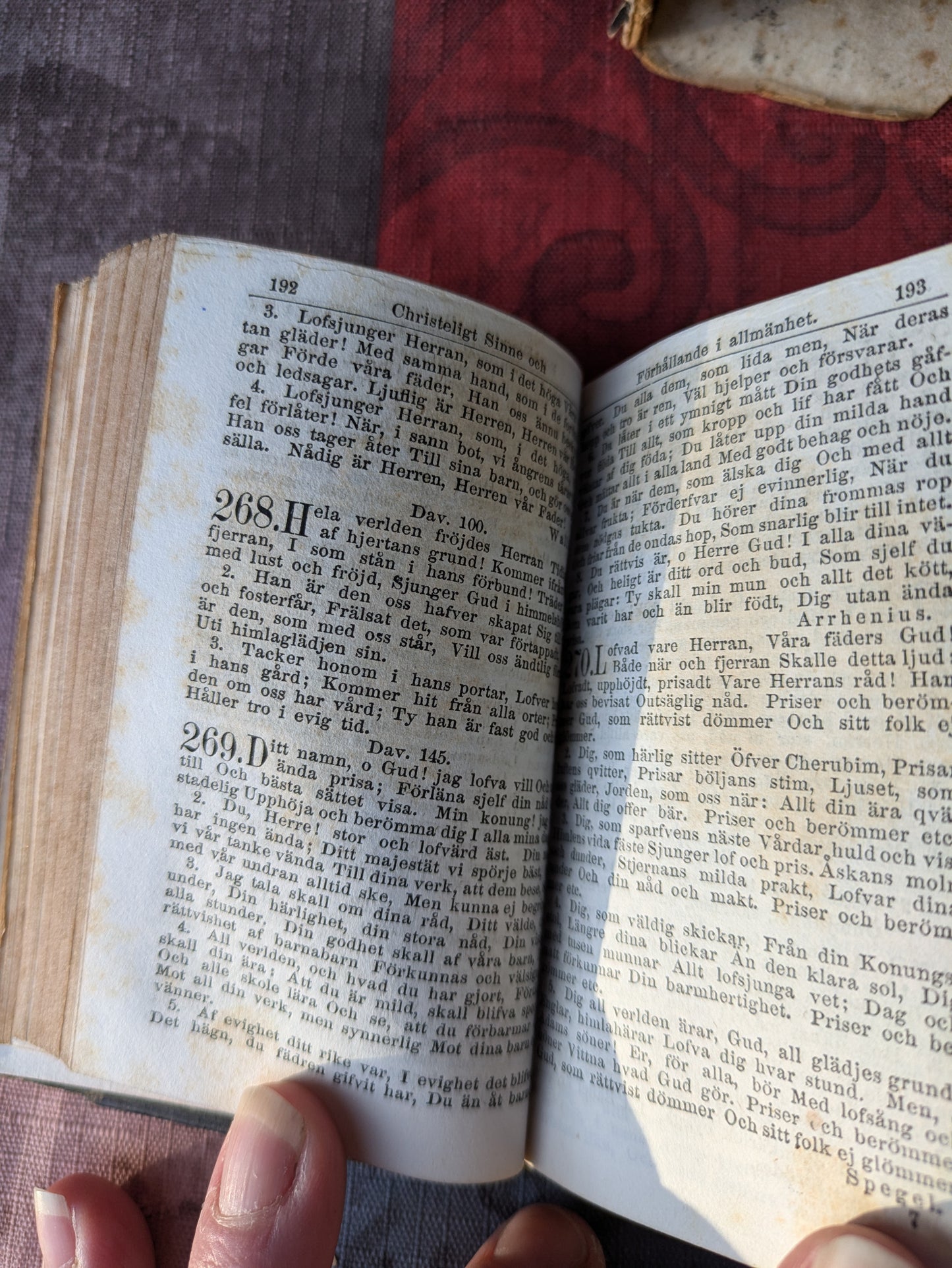 Antique 1863 Swedish Psalm book, Svenska Psalm-boken af Konungen Gillad och Stadfästad