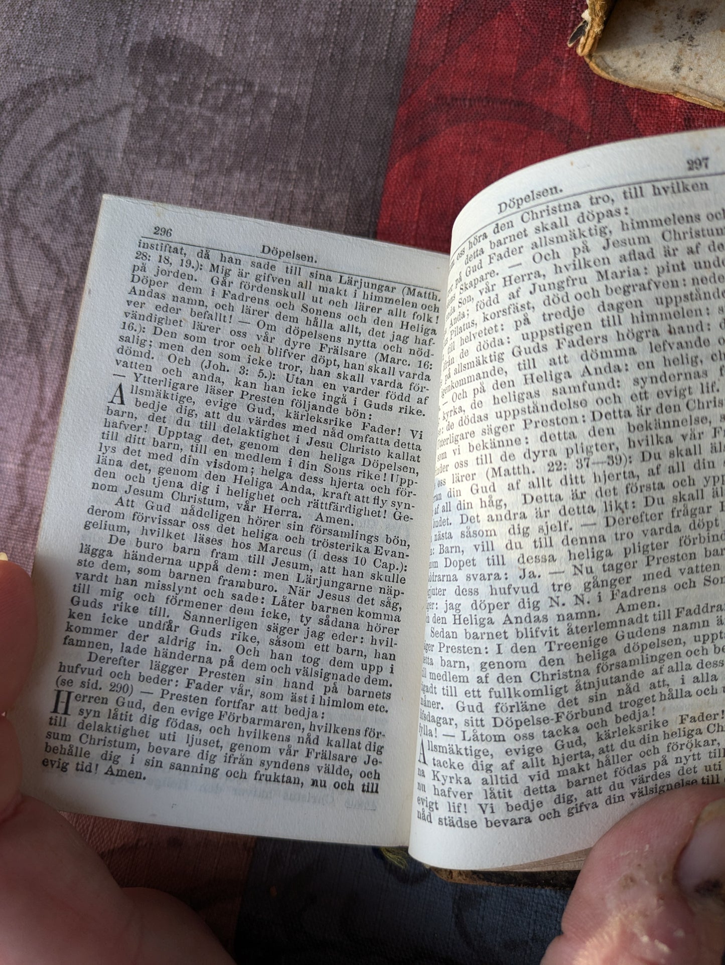 Antique 1863 Swedish Psalm book, Svenska Psalm-boken af Konungen Gillad och Stadfästad