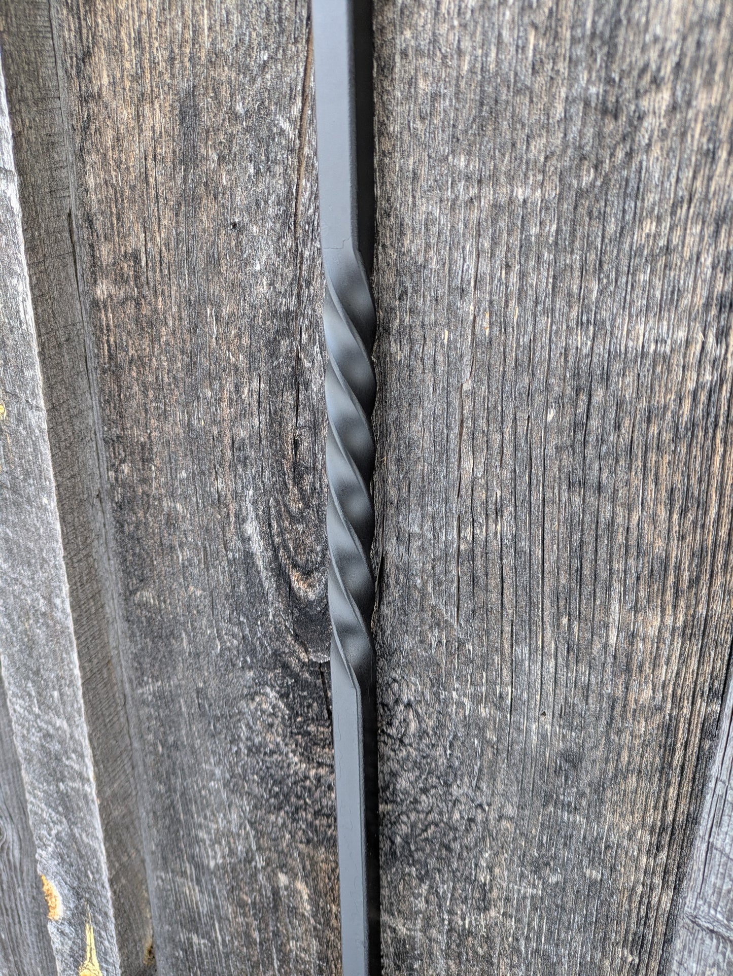 Heavy Duty Hand Forged Twisted Fire Poker with Thumb Rest