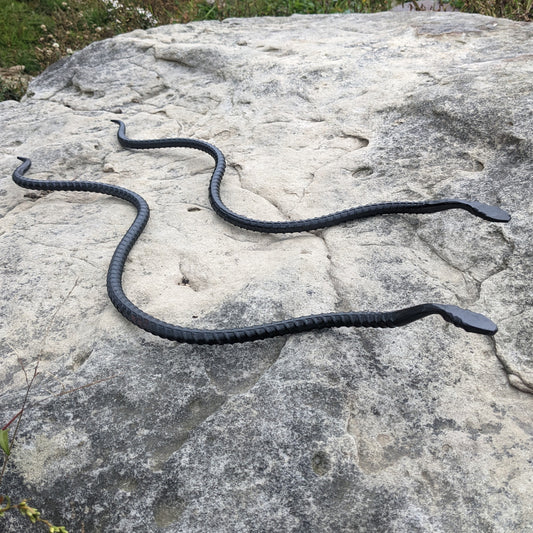 Sneaky Snake Hand Forged Garden Ornament-great for scaring birds away from your garden!