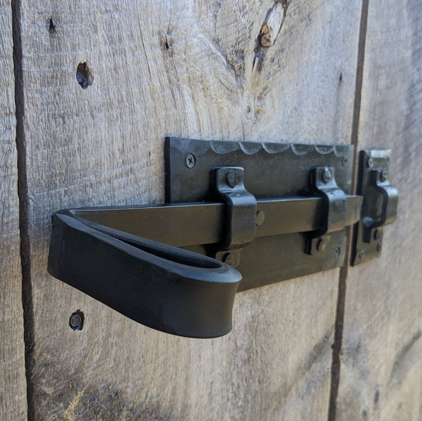 Hand Forged Strap Deadbolt Latch
