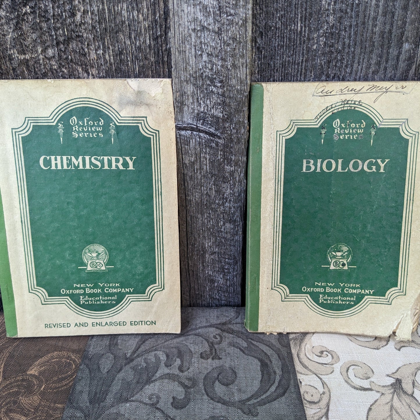 Oxford Review Series Textbooks- Vintage Biology and Chemistry Books
