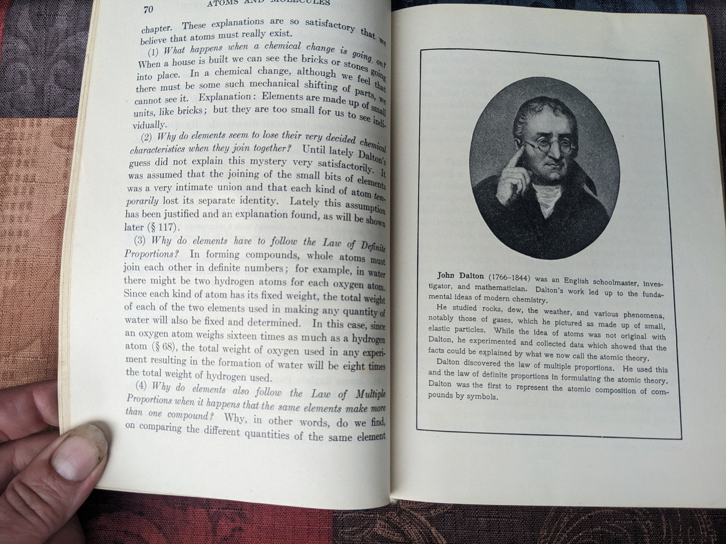 Vintage Copy First Principles of Chemistry, 1937 edition, illustrated