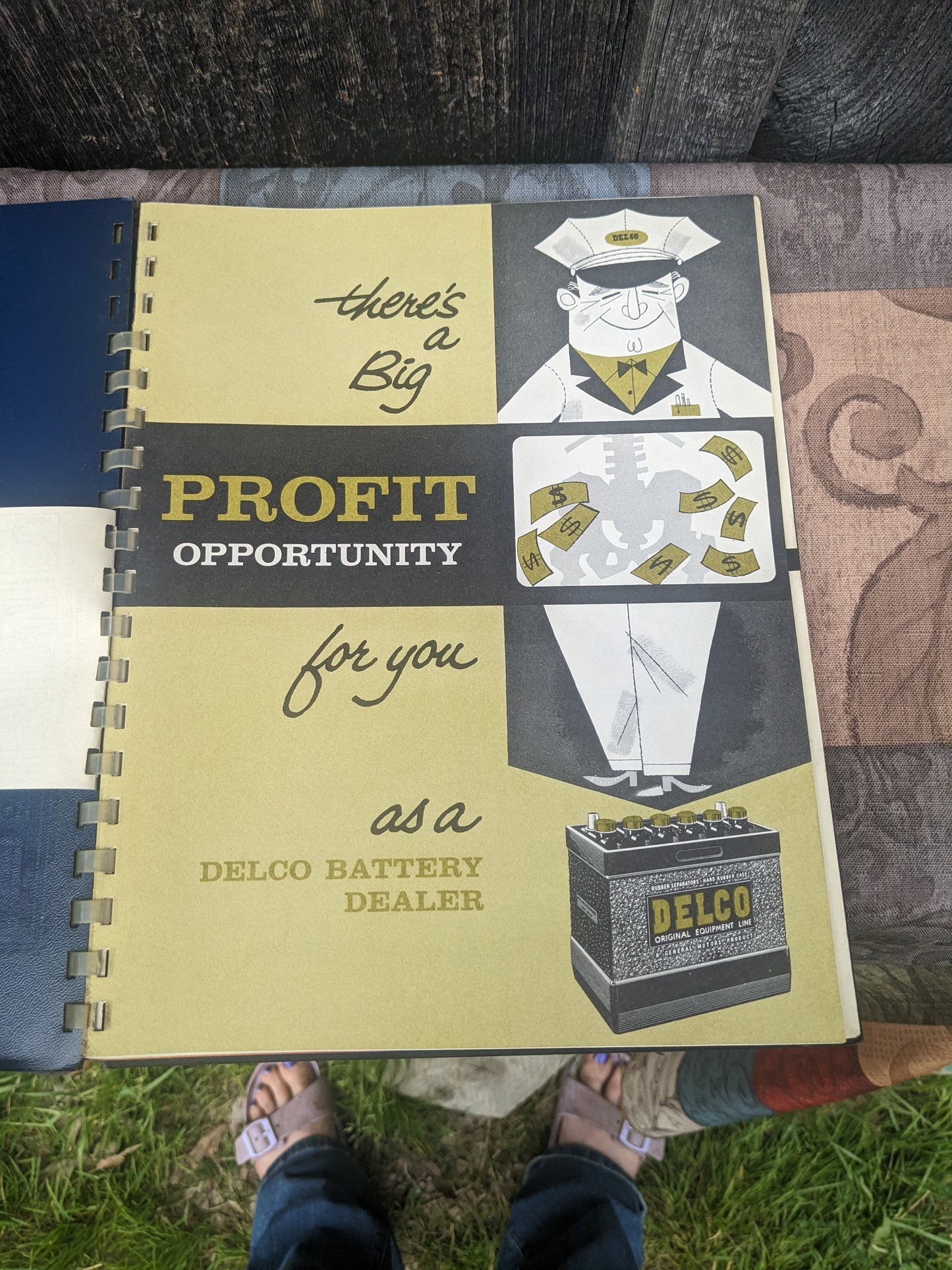 Vintage Delco Battery Dealer Manual and Poster, 1957-1958