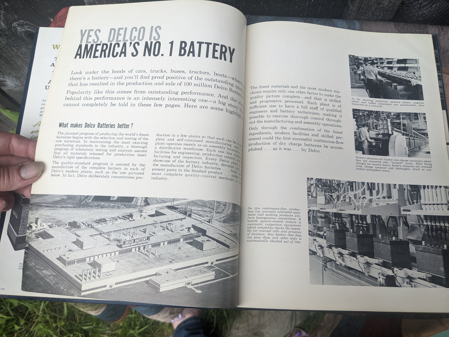 Vintage Delco Battery Dealer Manual and Poster, 1957-1958