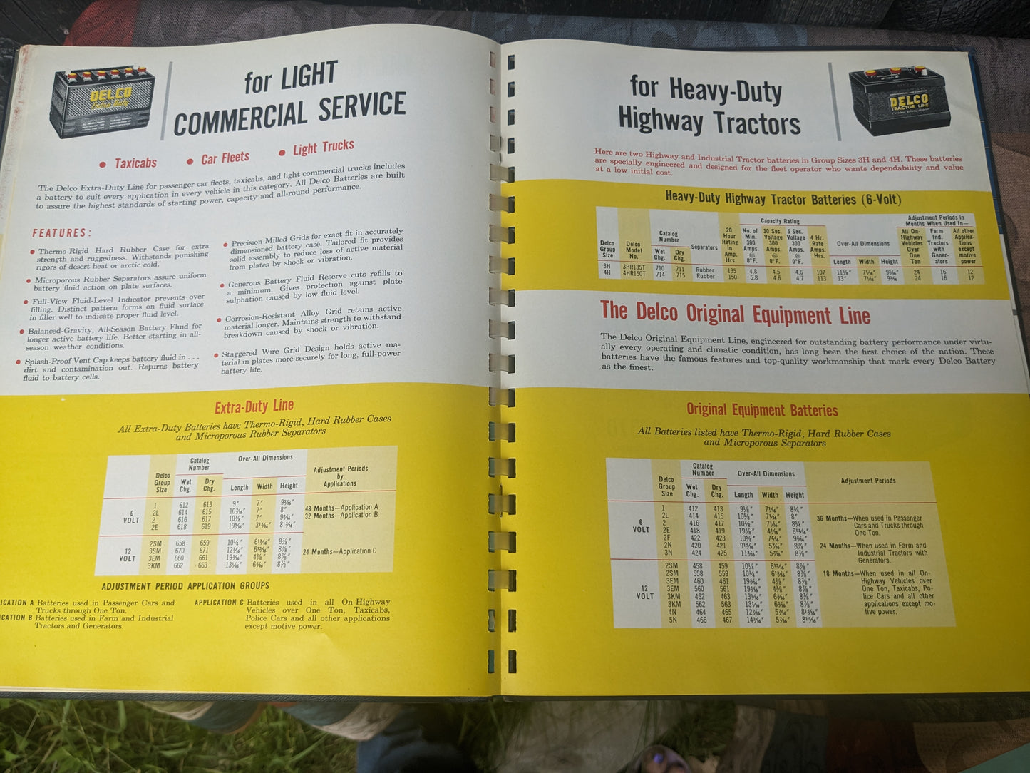 Vintage Delco Battery Dealer Manual and Poster, 1957-1958