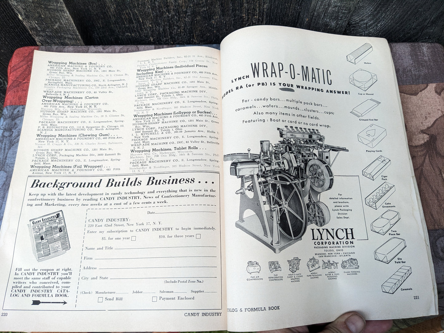 Vintage 1952-1953 Candy Industry Catalog and Formula Book