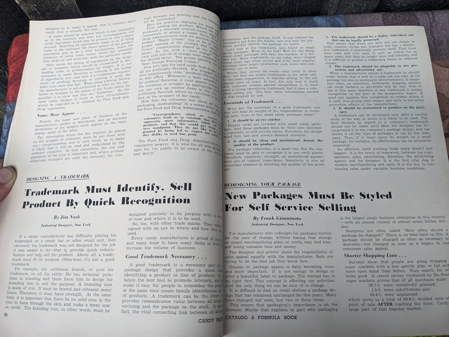 Vintage 1952-1953 Candy Industry Catalog and Formula Book