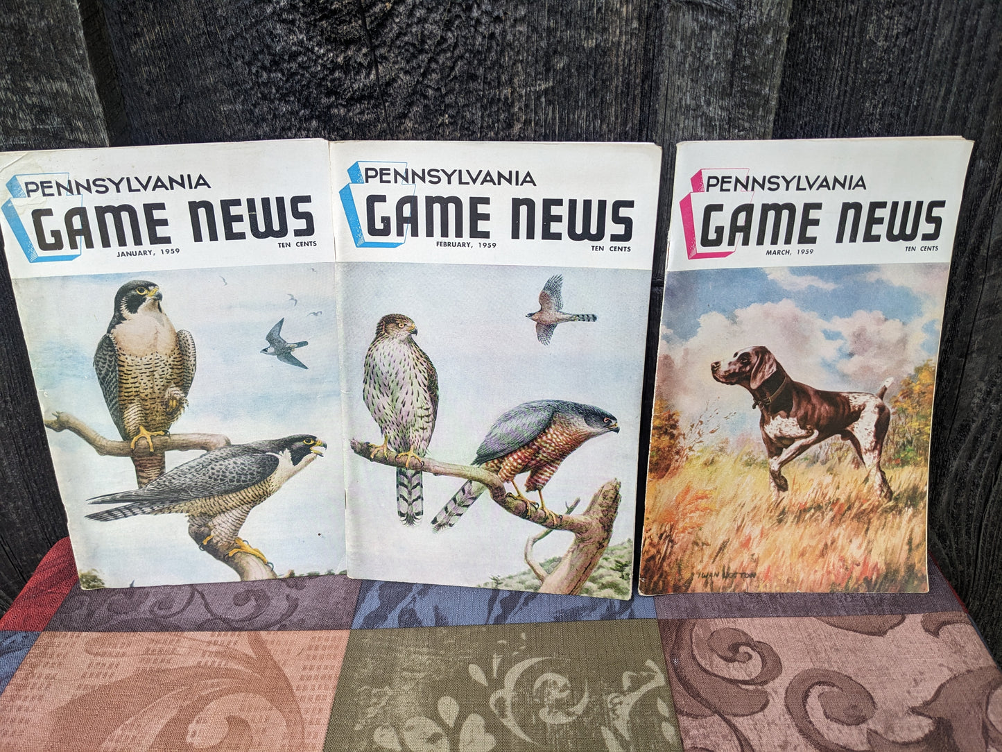 Set of 10 Vintage 1959 Game News Magazines