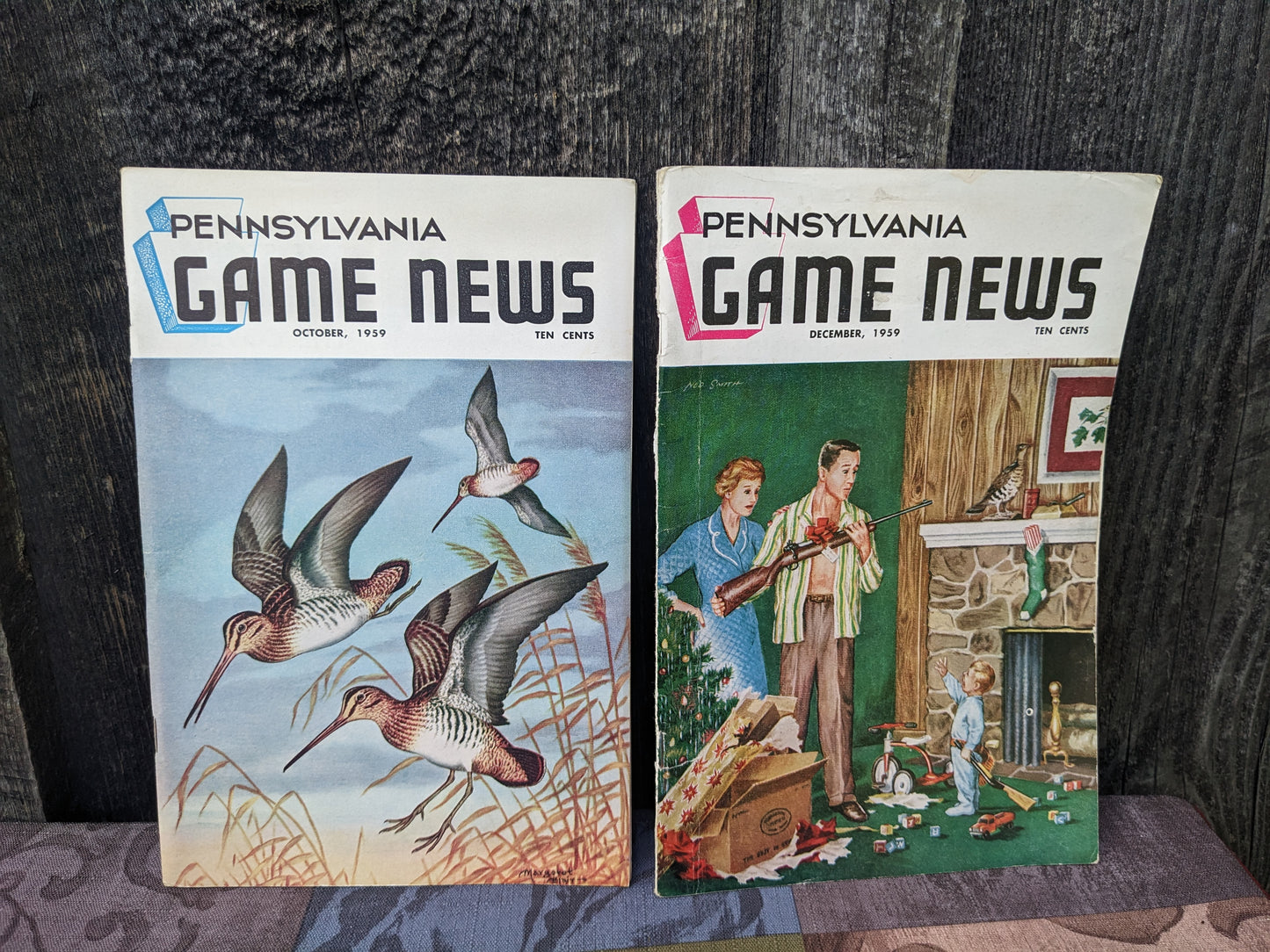 Set of 10 Vintage 1959 Game News Magazines