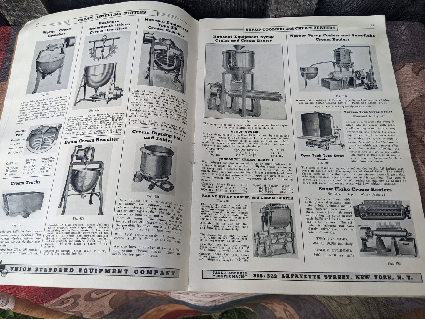 Vintage 1940 Union Standard Equipment Catalog for the Confectionery and Chocolate Industry
