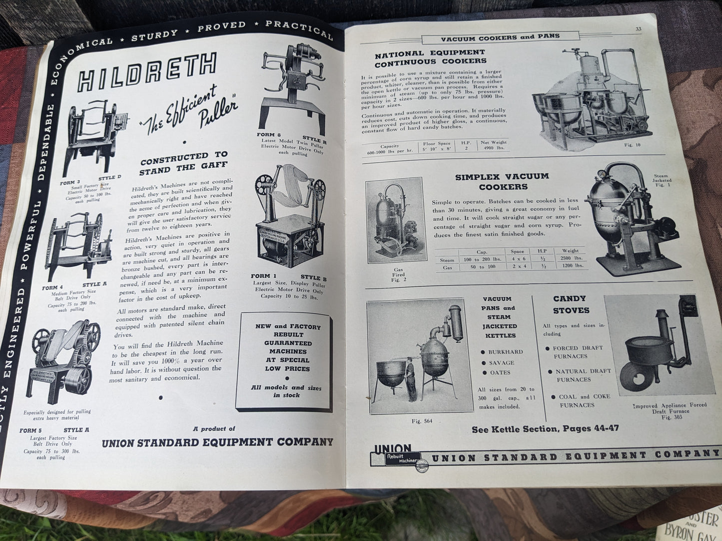 Vintage 1940 Union Standard Equipment Catalog for the Confectionery and Chocolate Industry