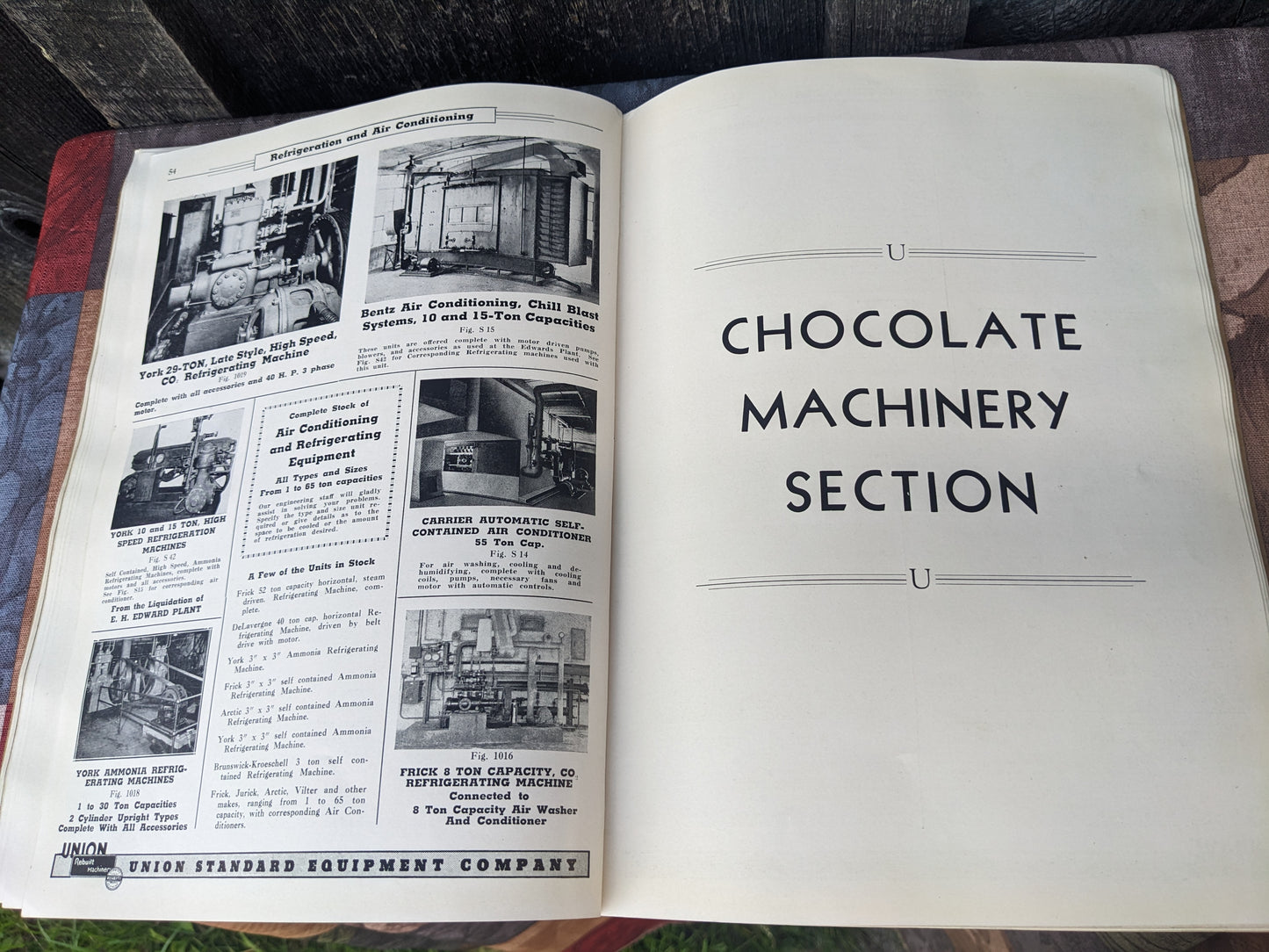 Vintage 1940 Union Standard Equipment Catalog for the Confectionery and Chocolate Industry