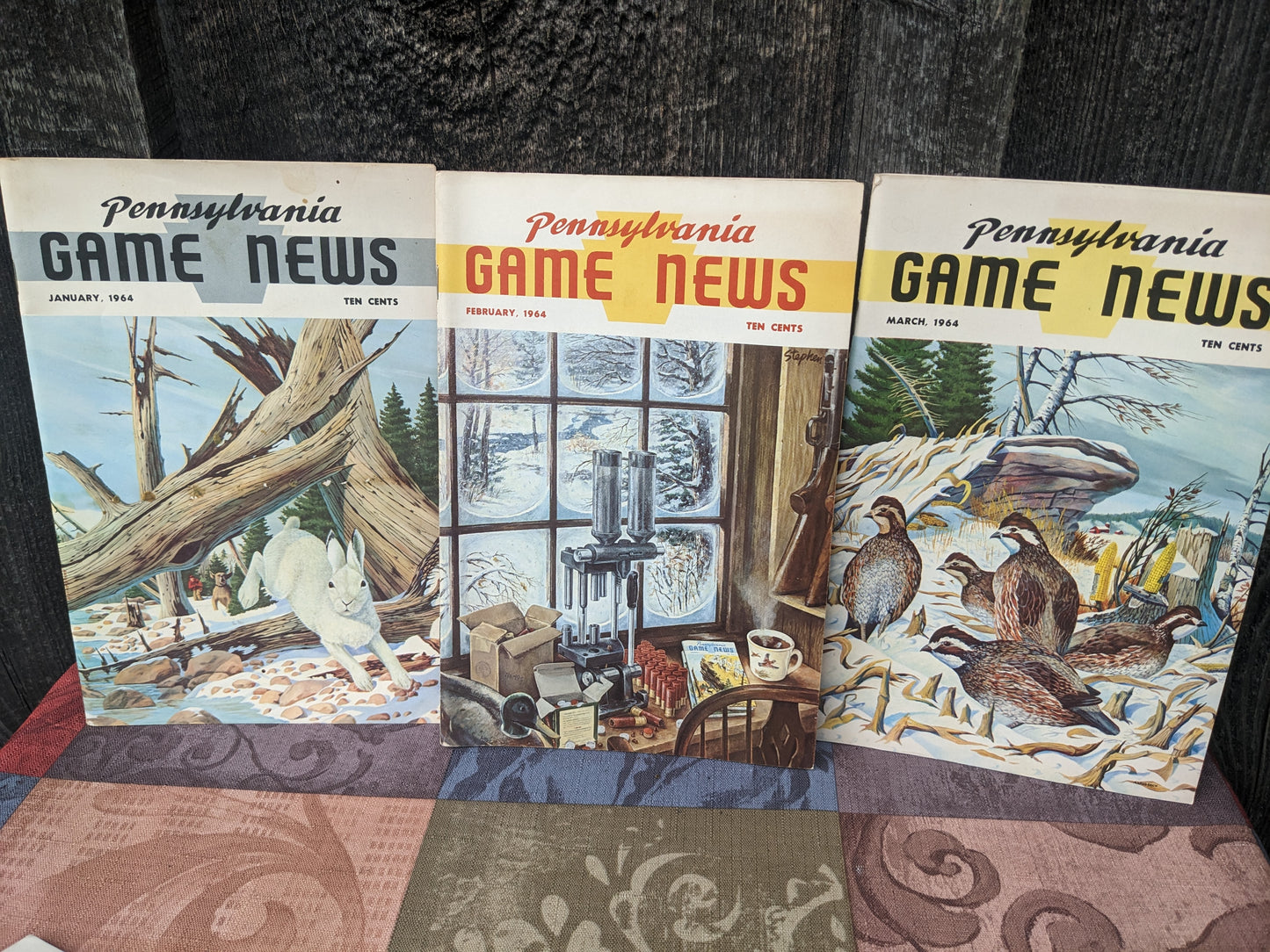 Set of 11 Vintage 1964 Pennsylvania Game News Magazines