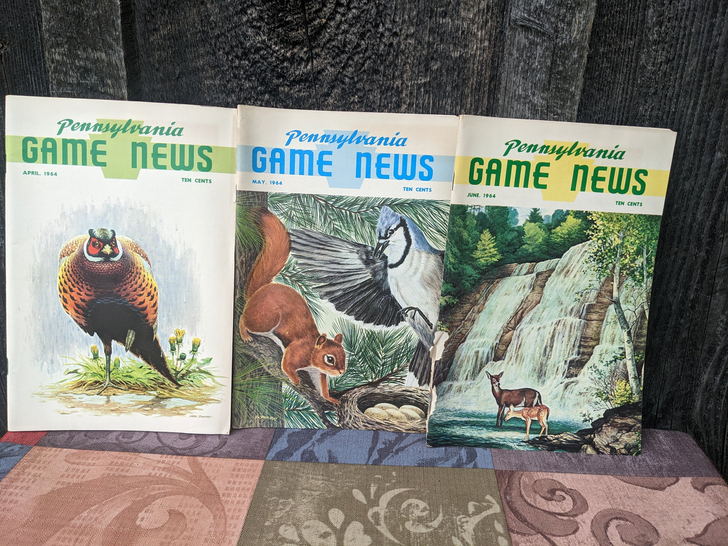 Set of 11 Vintage 1964 Pennsylvania Game News Magazines