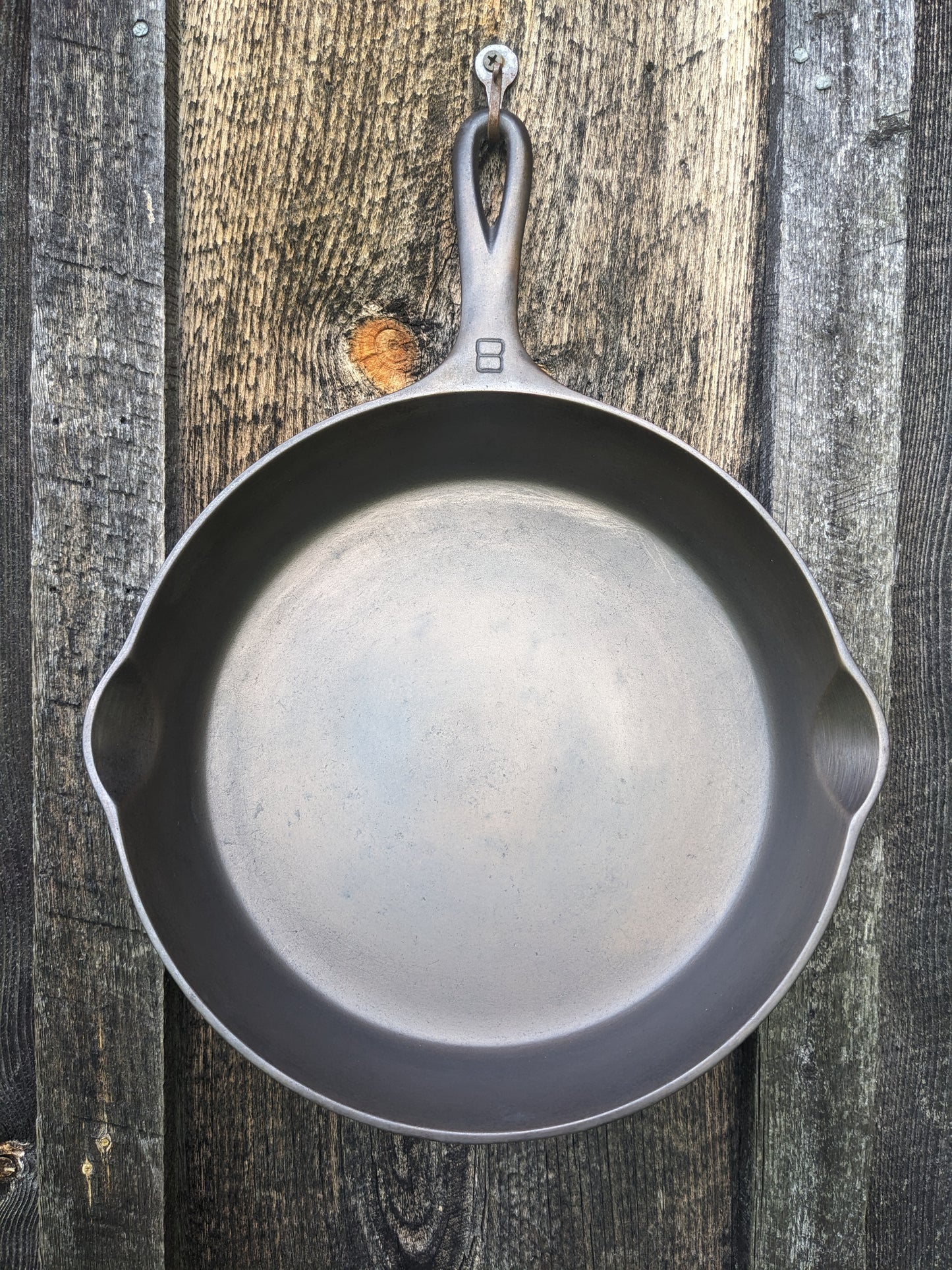 Griswold #8 Large Block Logo Cast Iron Skillet Smooth Bottom 704 A