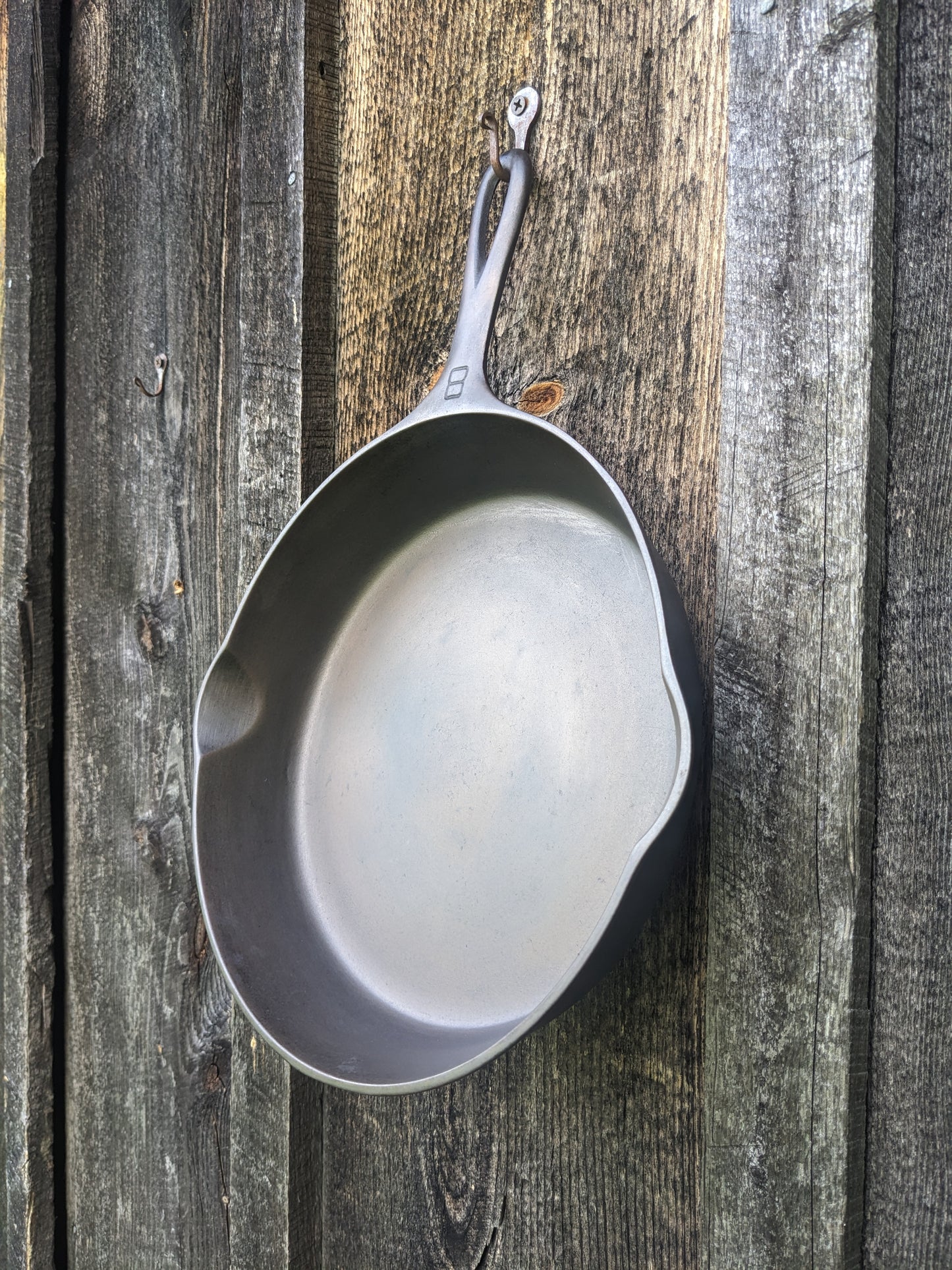 Griswold #8 Large Block Logo Cast Iron Skillet Smooth Bottom 704 A