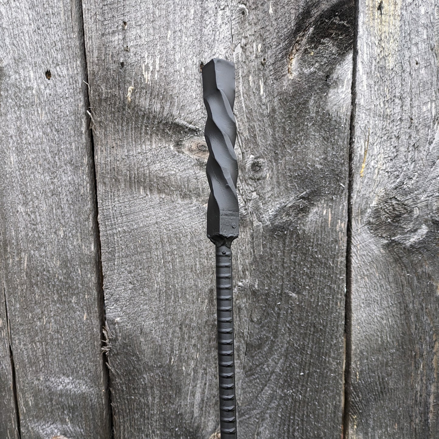 Hand Forged Fire Poker with Twisted Handle