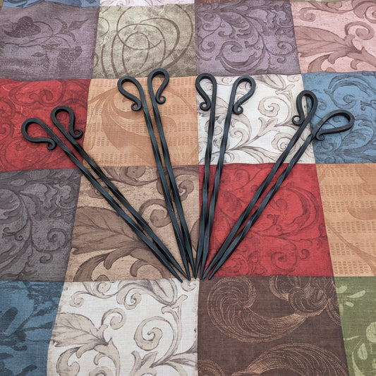 Hand Forged Barbecue or Kabob Skewers