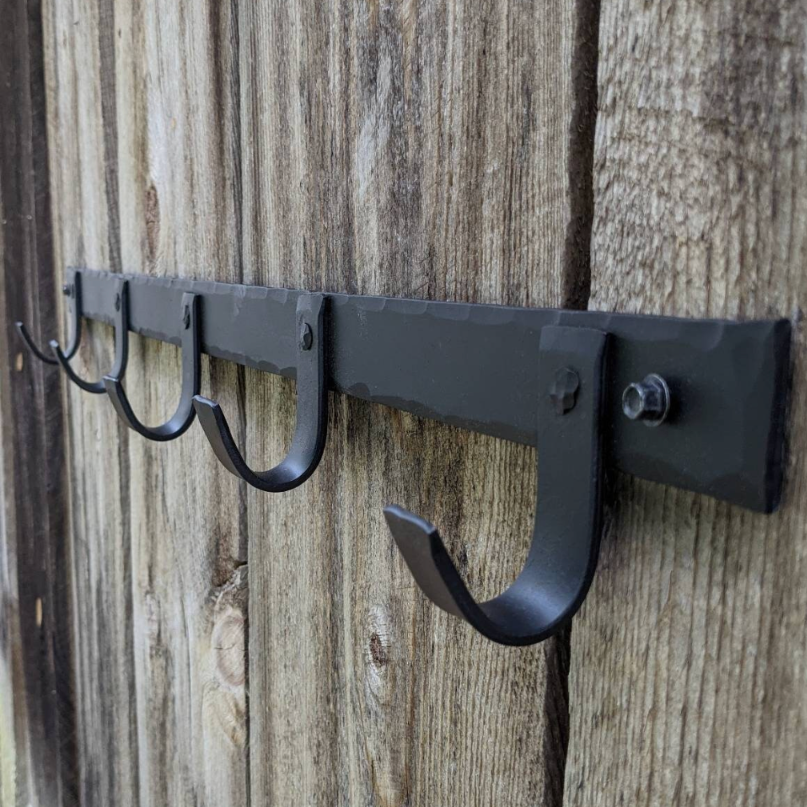 Hand Forged Coat or Storage Rack