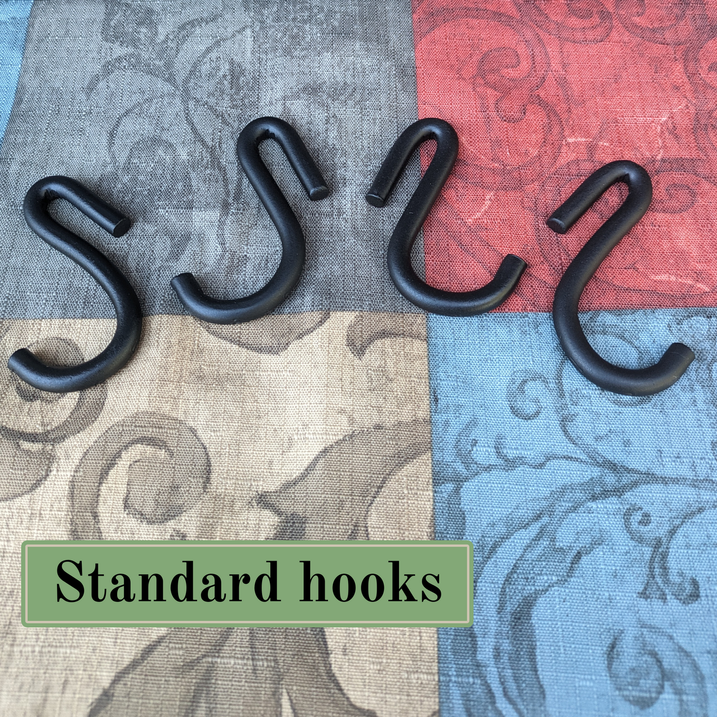 Hand Forged Hammered Finish Pot Rack -48"