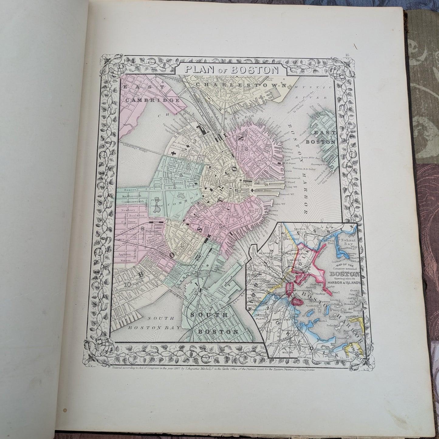 Mitchell's 1868 New General Atlas. Antique Maps and Statistics