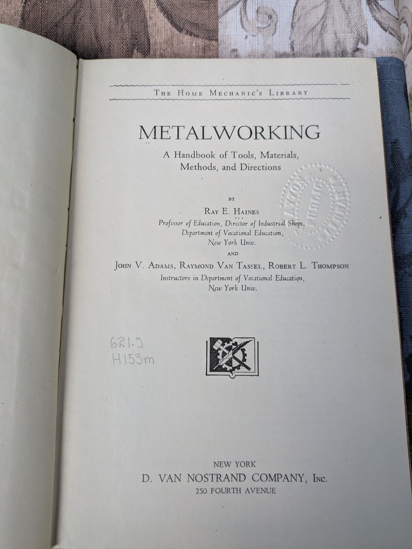 Set of 4 Vintage Work Shop and Metal Working Manuals