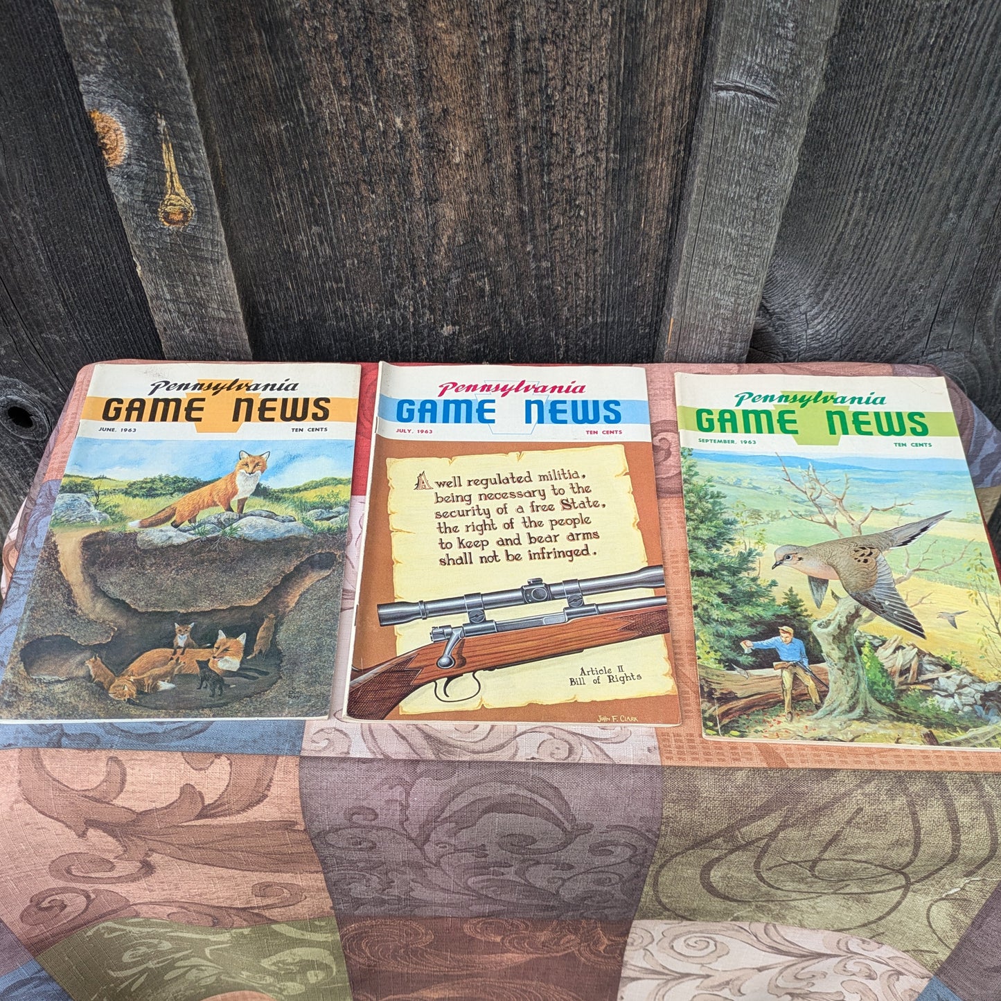 Vintage 1962 and 1963 Pennsylvania Game News Magazines, Set of 13