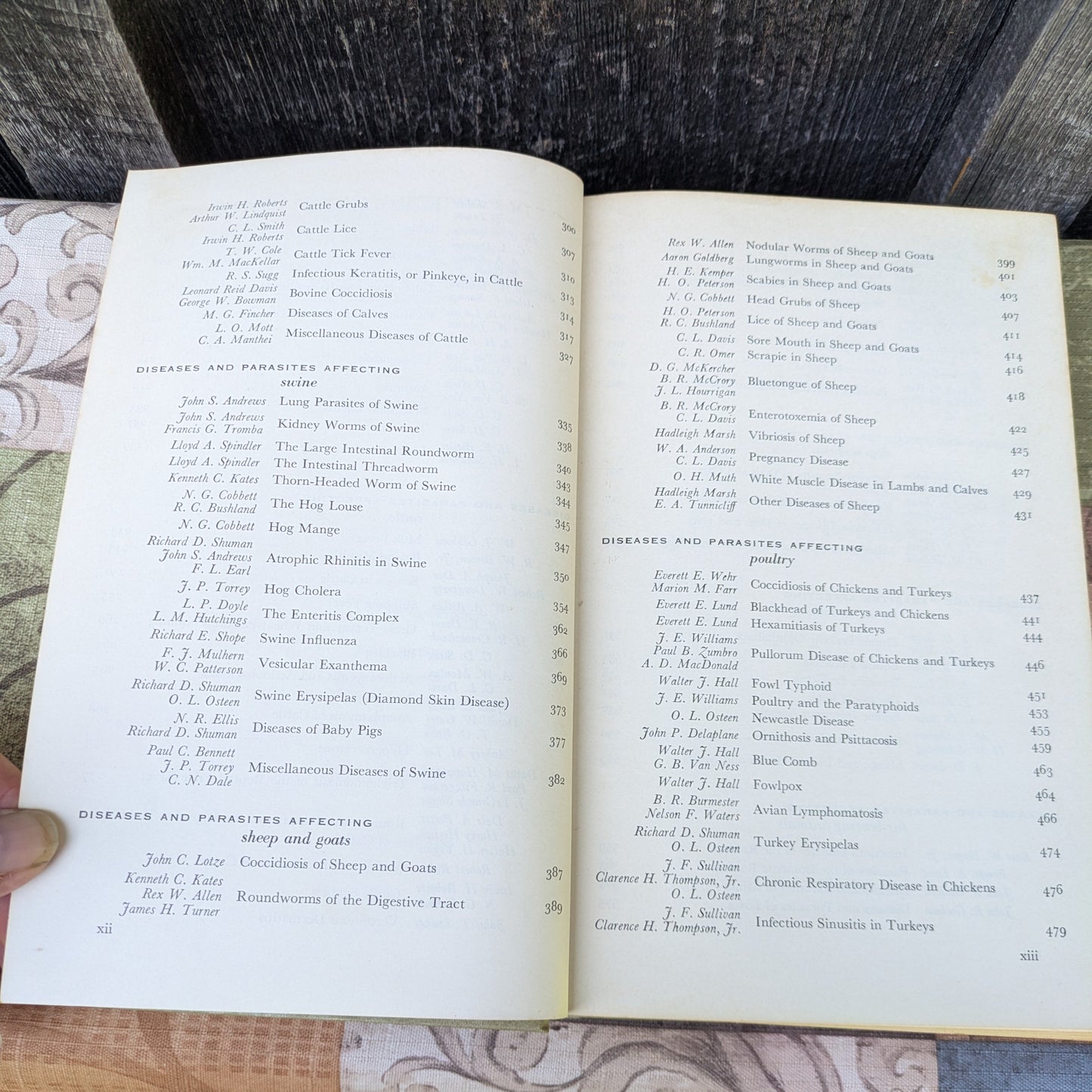 Vintage USDA Yearbook of Agriculture 1956 Animal Diseases