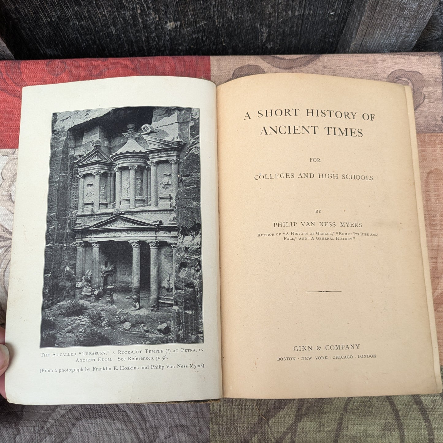 A Short History of Ancient Times for Colleges and High Schools, 1906 History of Ancient Egypt, Rome and Greece