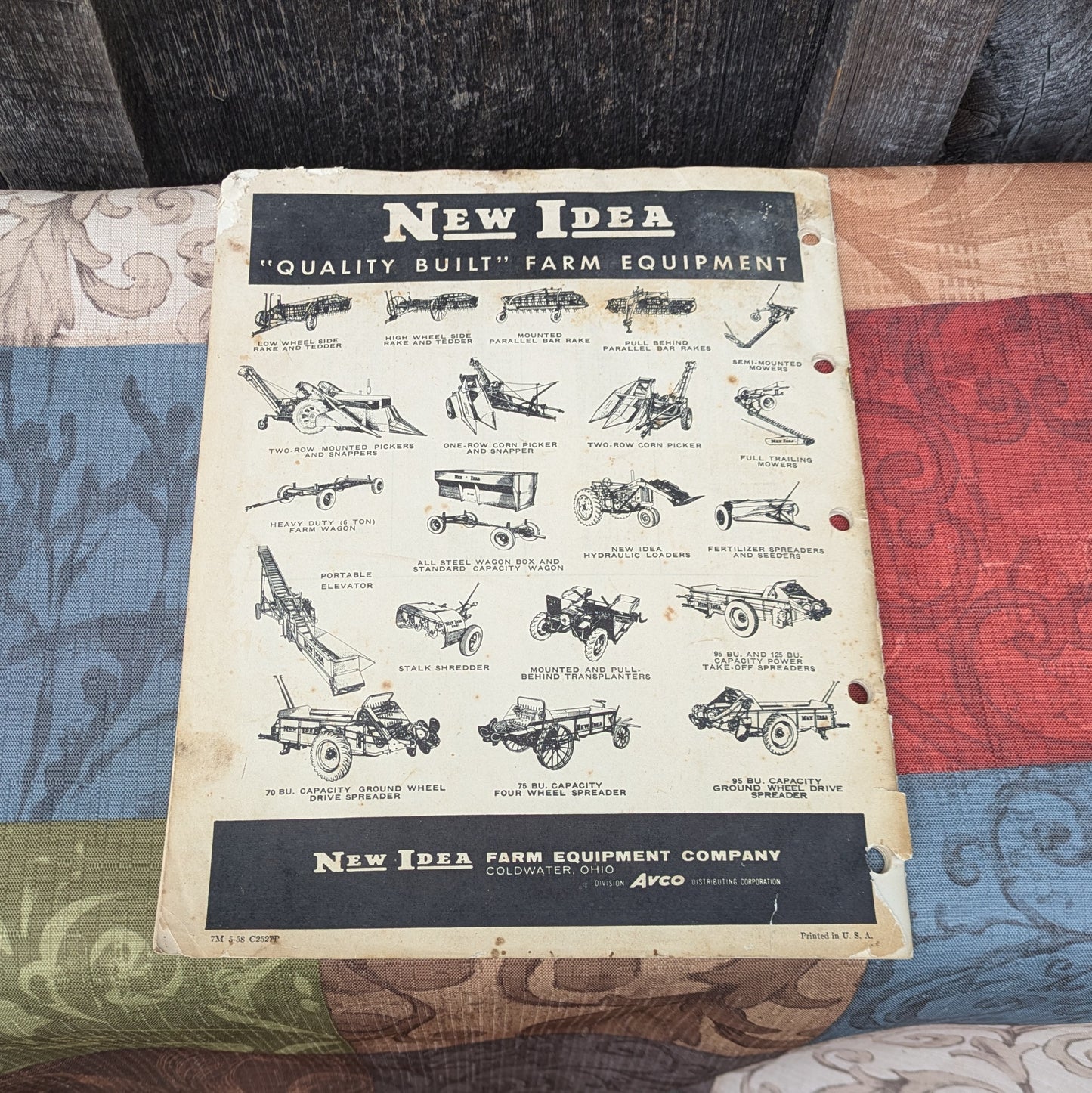 New Idea Husking Unit 301 Operator Manual No. 175