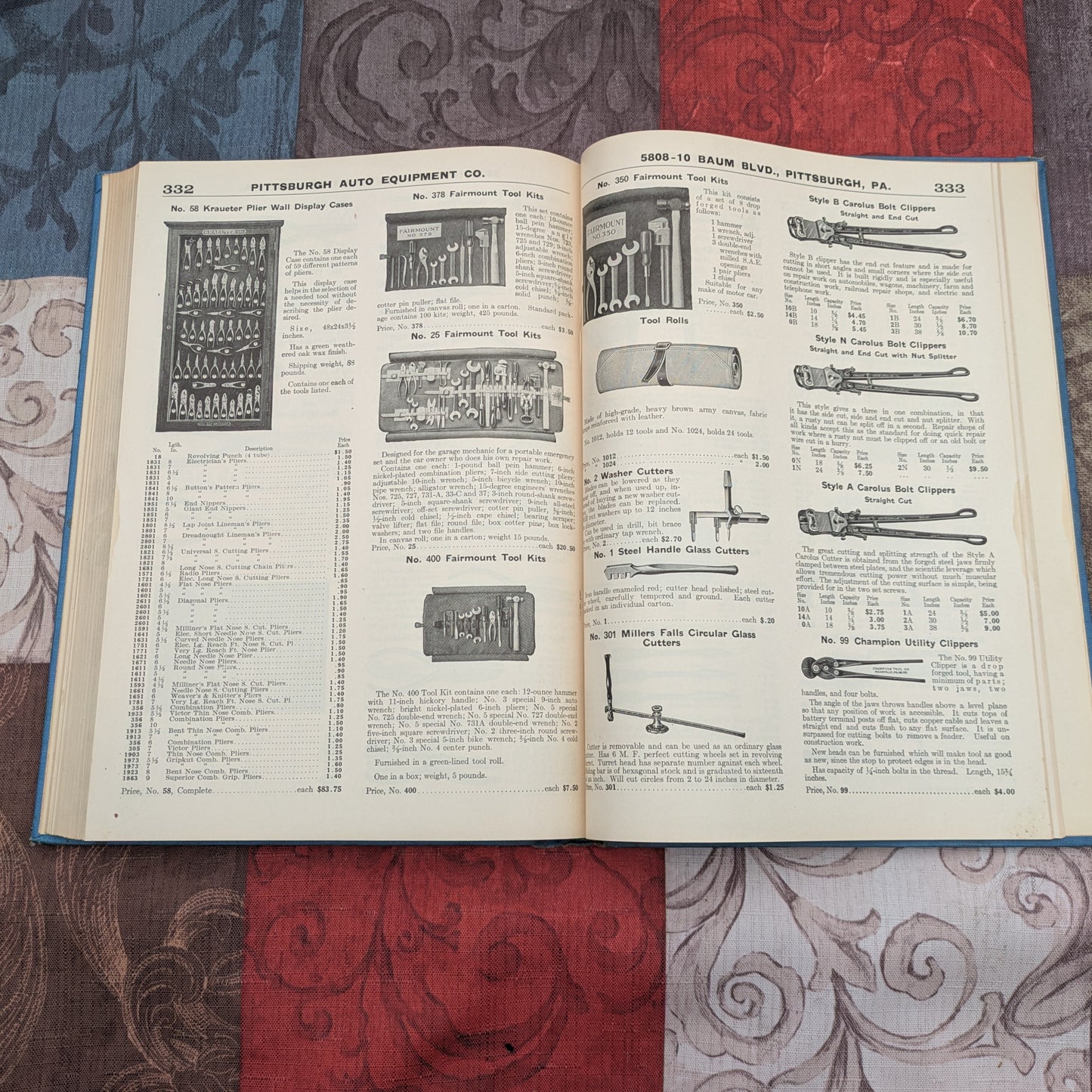 Antique 1926 Pittsburgh Auto Equipment Company Catalog #10, Wholesale Catalog of Equipment and Replacement Parts