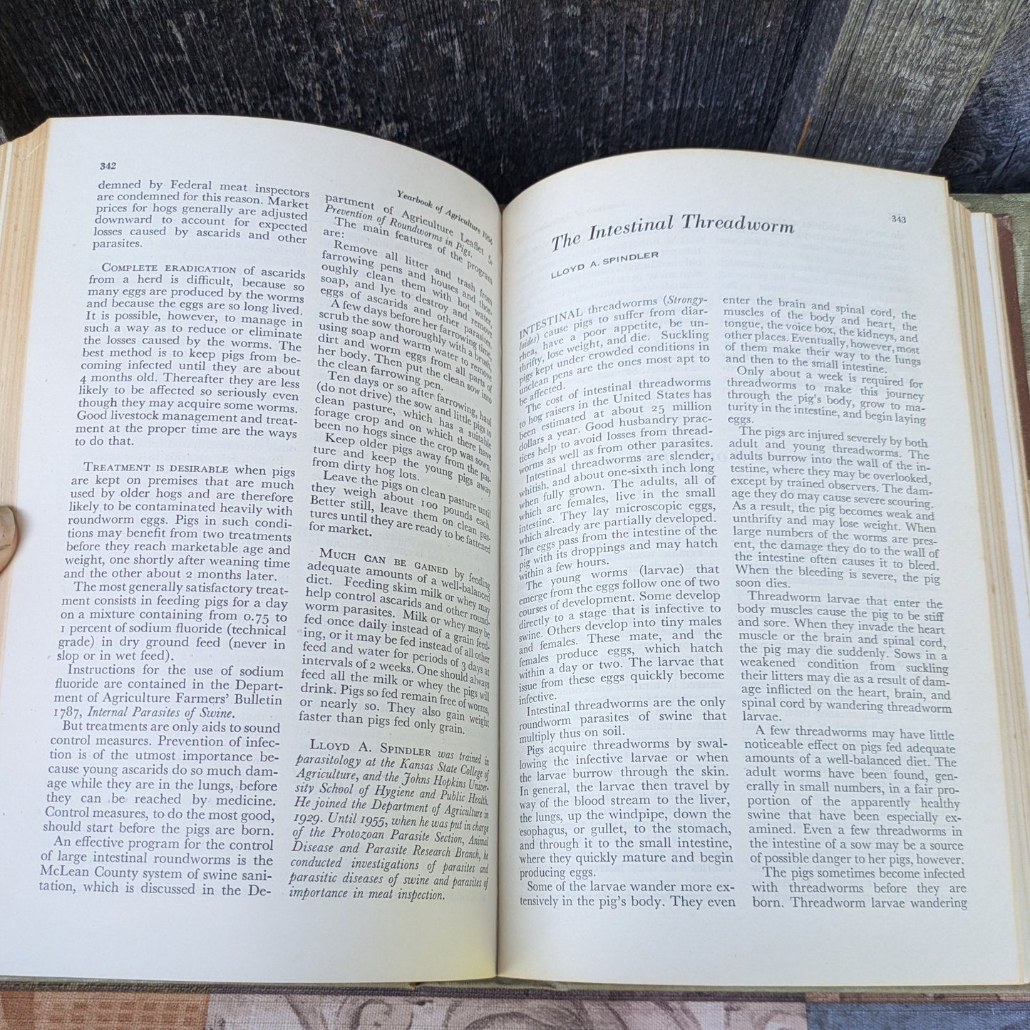 Vintage USDA Yearbook of Agriculture 1956 Animal Diseases