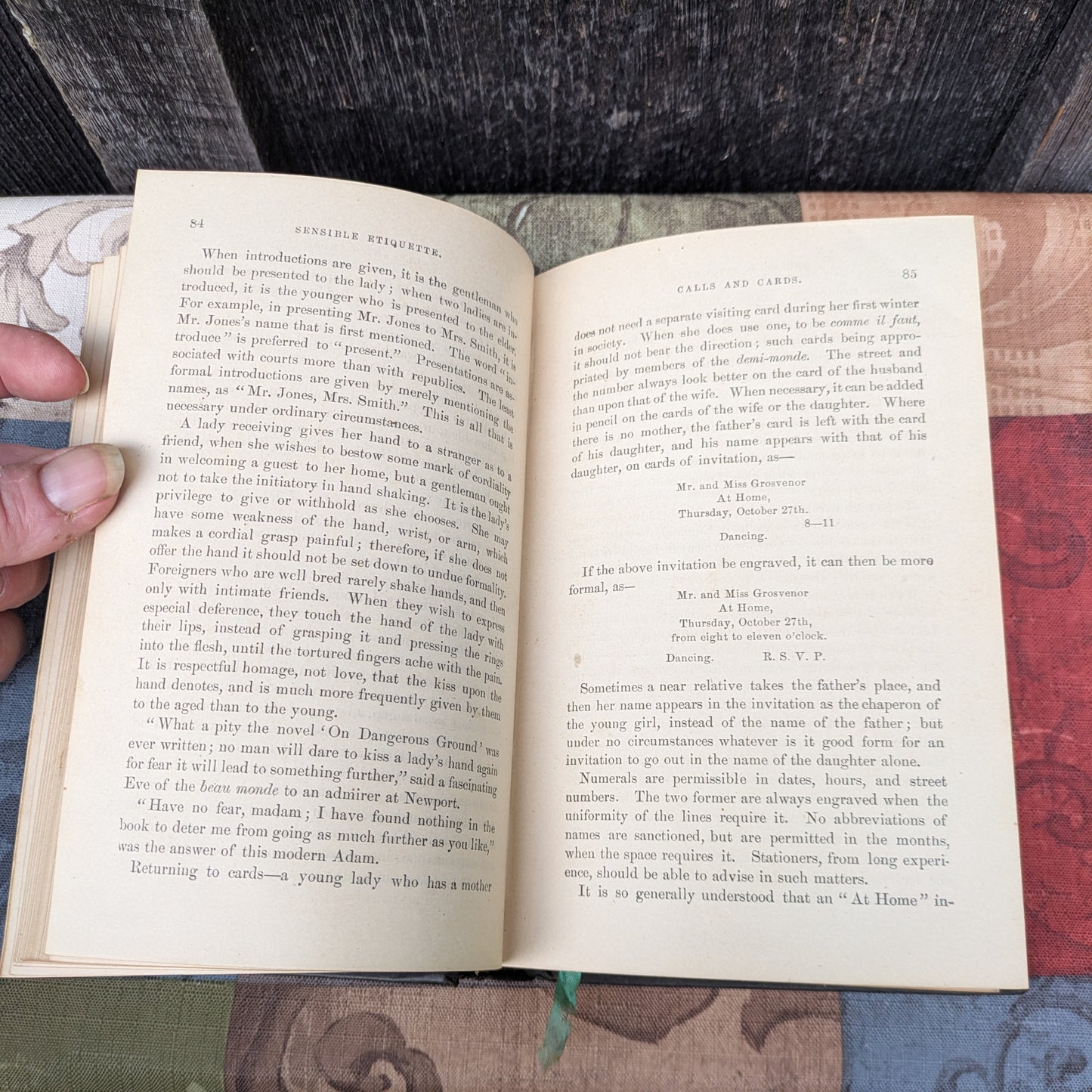 Sensible Etiquette of the Best Society by Mrs. H. O. Ward, 1878 Guide to Manners, Culture and More