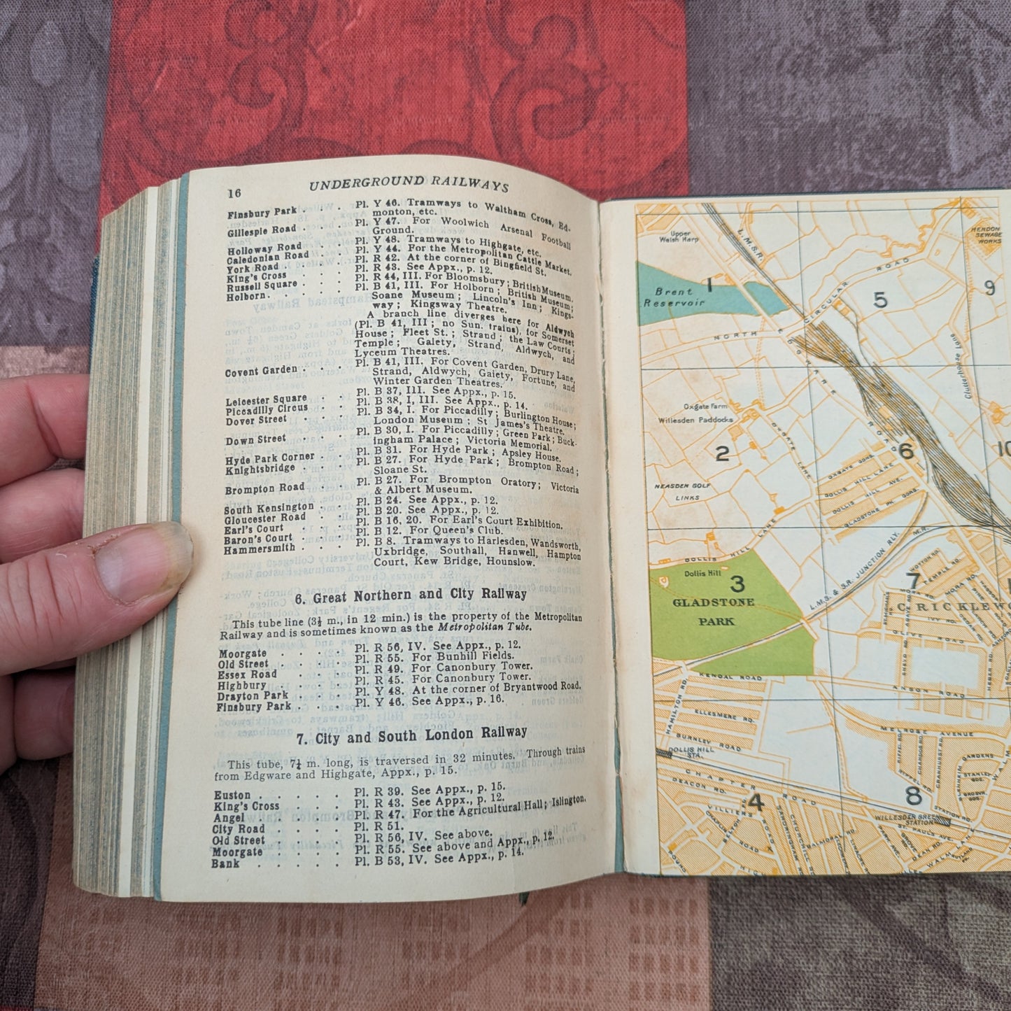 Muirhead's London and its Environs, Vintage 1927 Third Edition Travel Guide with Maps