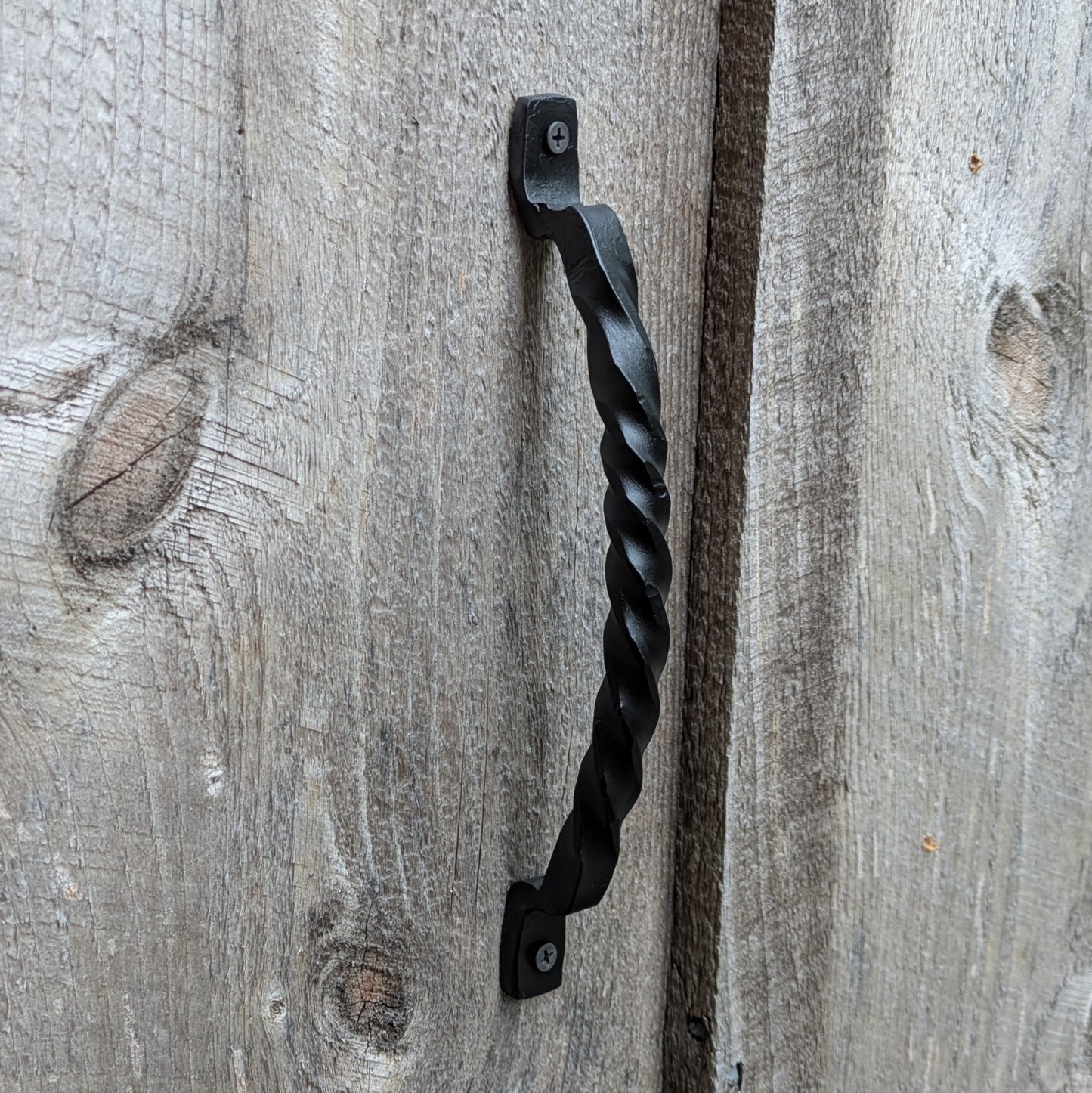 Curved Twisted Hand Forged Handles
