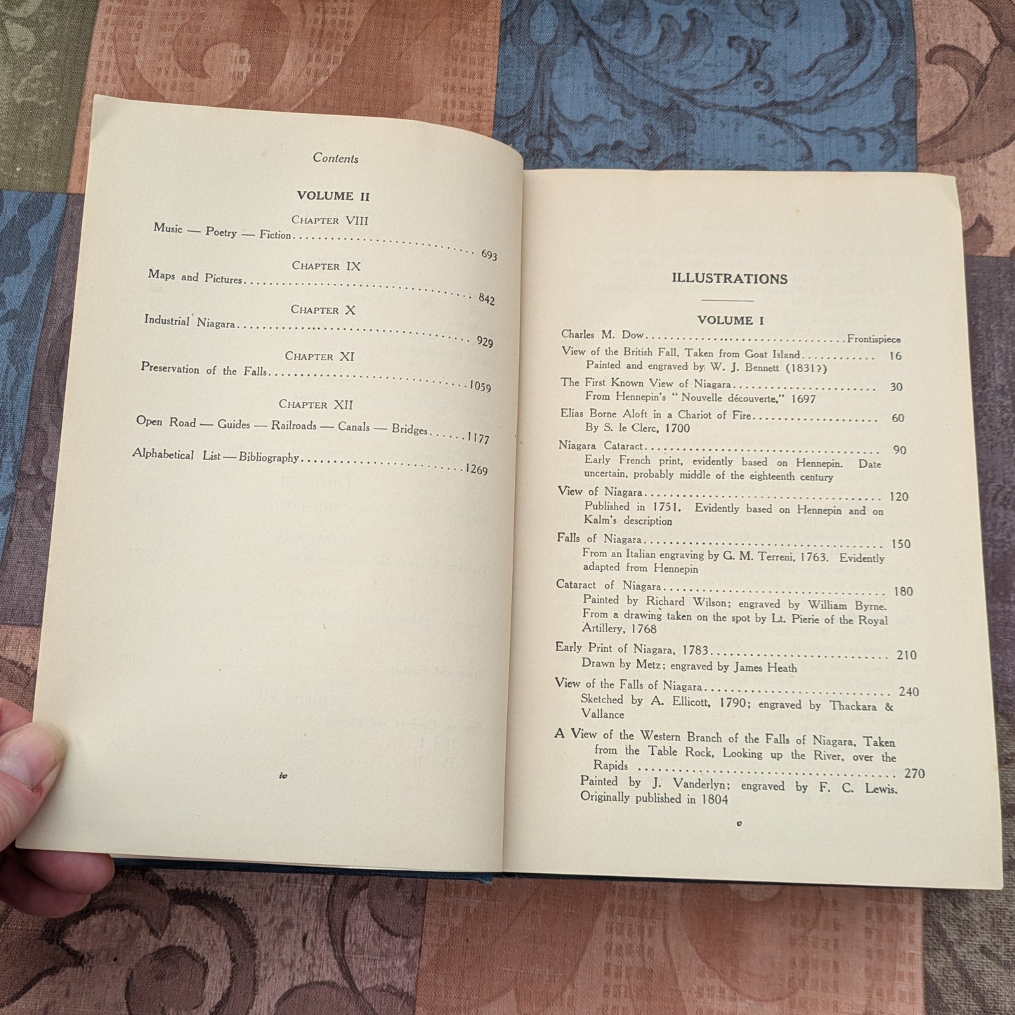1921 Anthology and Bibliography of Niagara Falls, 2 Volume Set by Charles Mason Dow