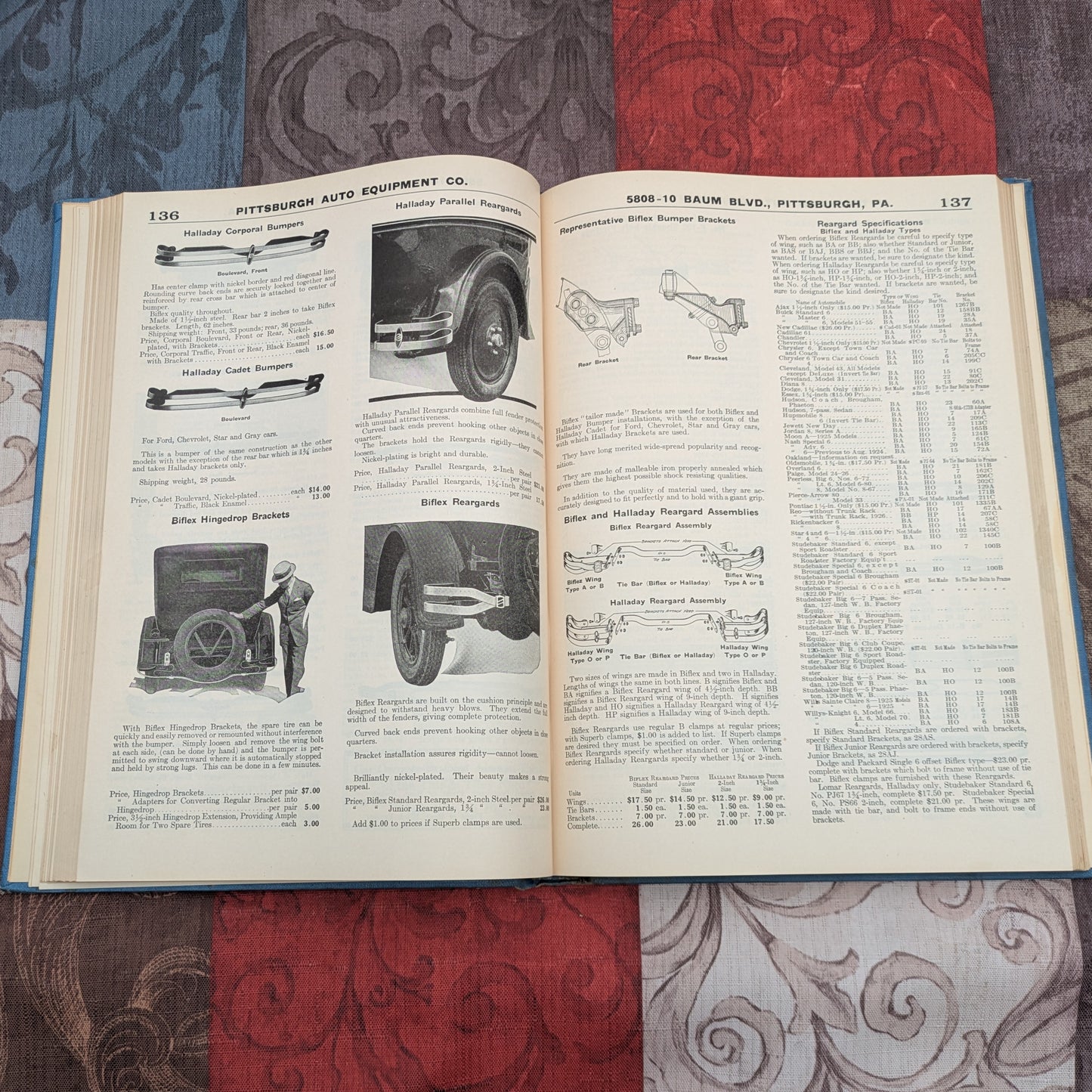 Antique 1926 Pittsburgh Auto Equipment Company Catalog #10, Wholesale Catalog of Equipment and Replacement Parts
