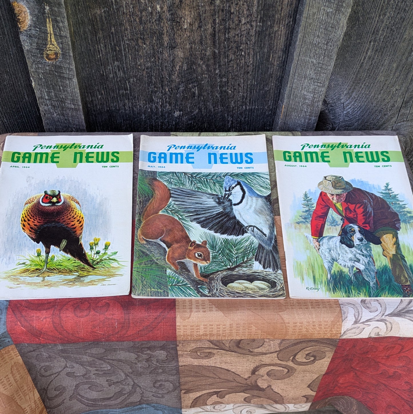 Set of 6 Vintage Game News Magazines by the PA Game Commission
