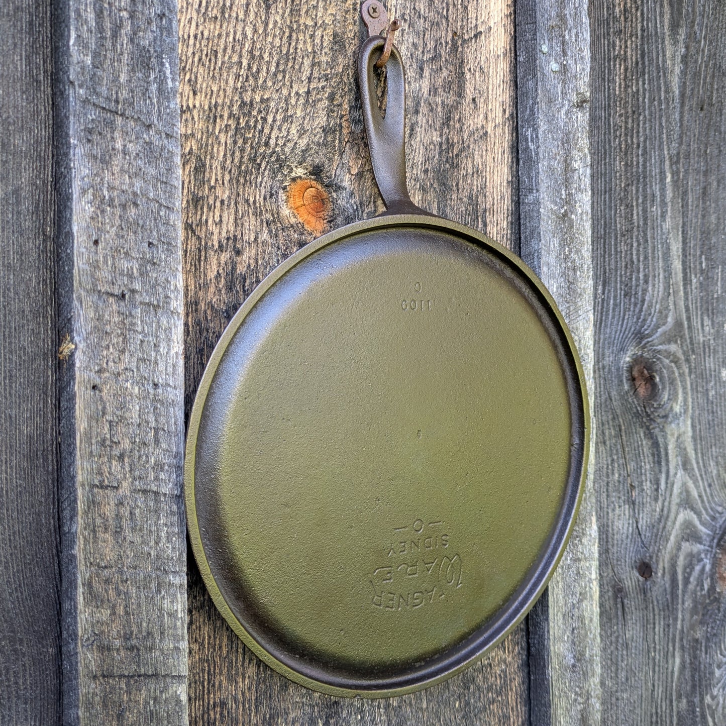 Wagner Ware Cast Iron Skillet Griddle #9 1109